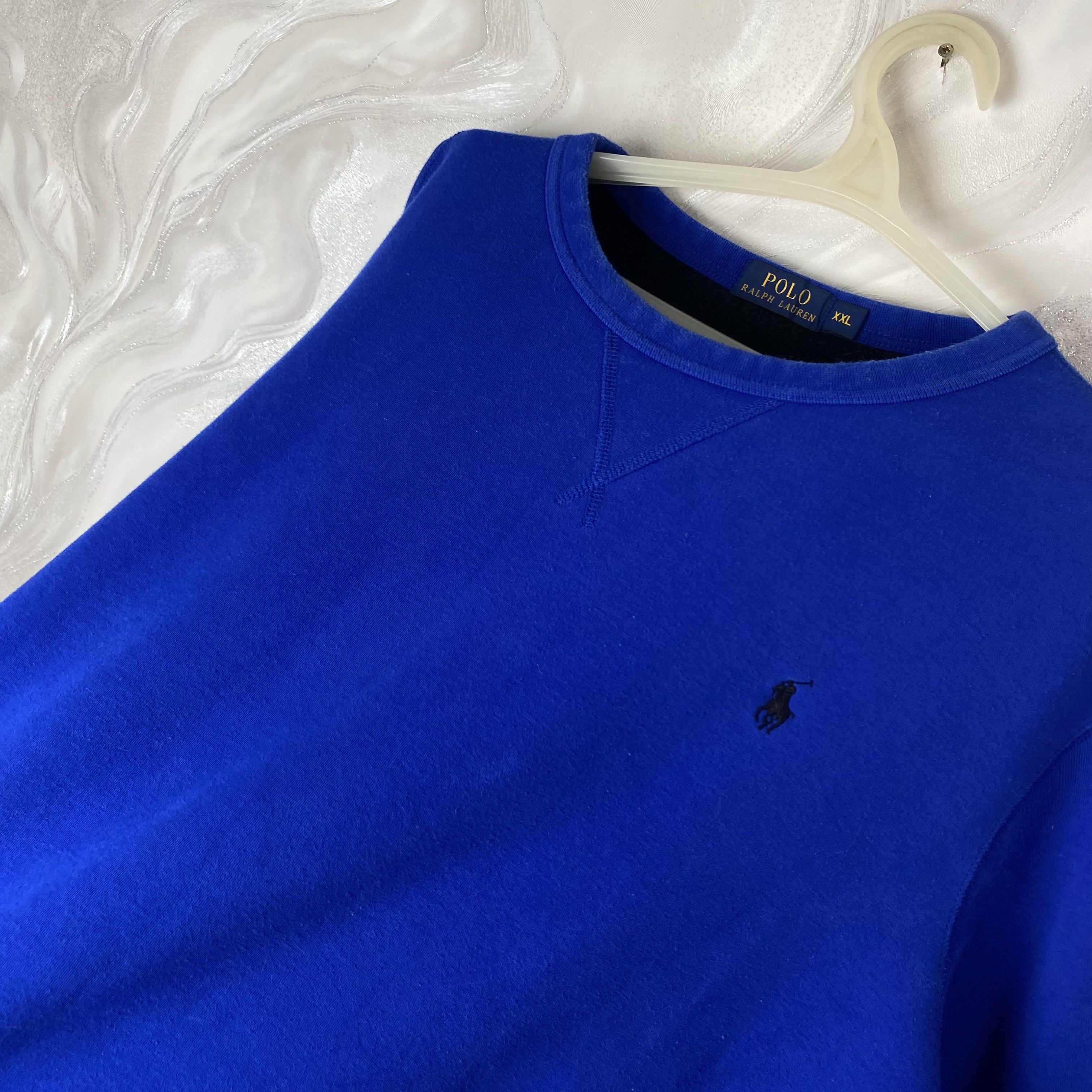 Polo Ralph Lauren Polo Ralph Lauren Royal Blue Lightweight Sweatshirt Size US XXL / EU 58 / 5 - 2 Thumbnail
