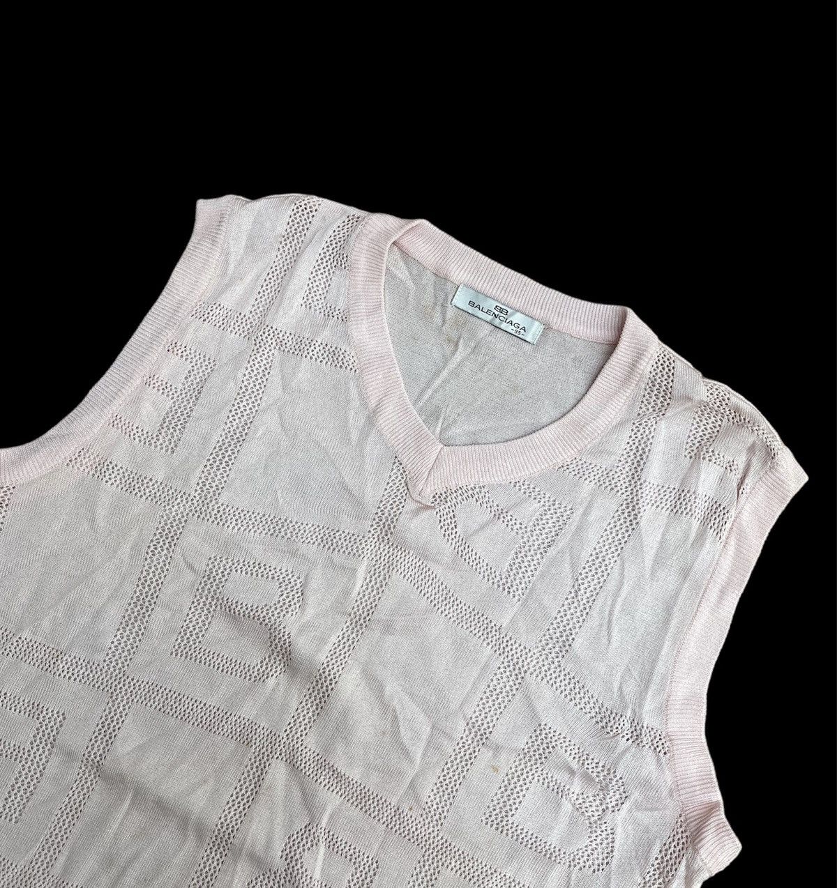 Balenciaga Vest Knitwear Balenciaga Paris Golf Big Logo Unisex Size US L / EU 52-54 / 3 - 3 Thumbnail
