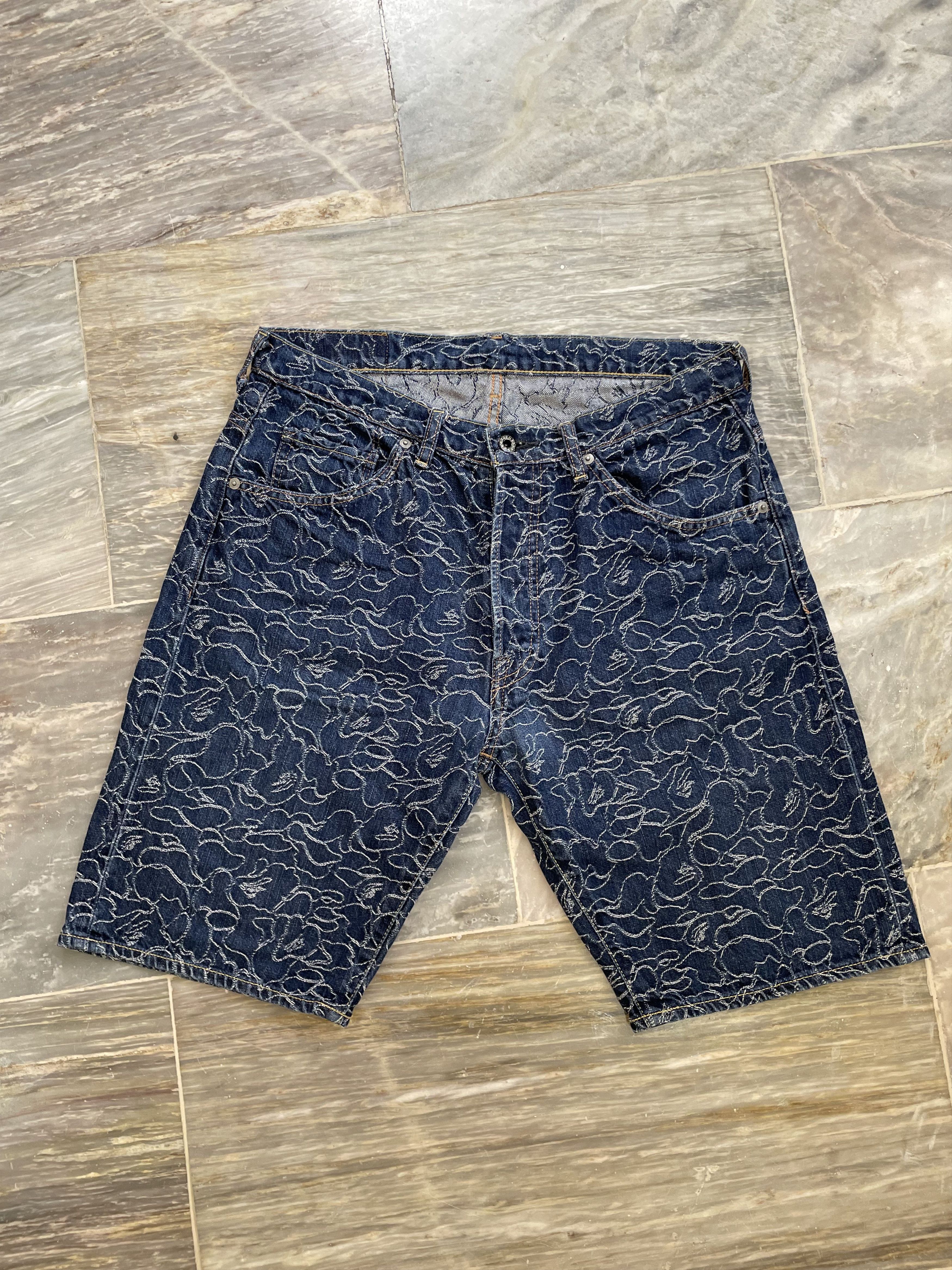 Bape Bape Pencil Camo Jorts Size US 33 - 9 Thumbnail