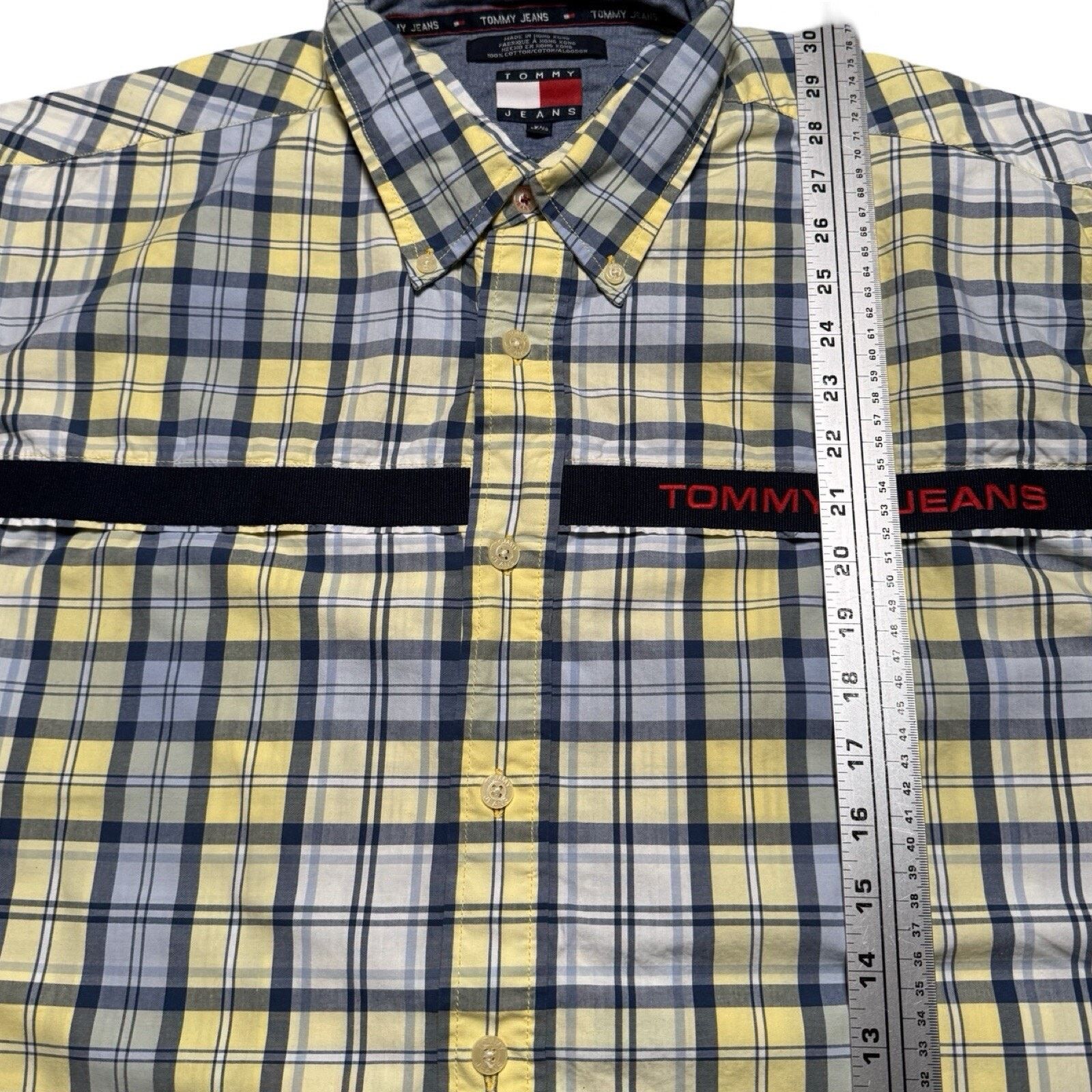 Tommy Hilfiger Vintage Y2K Tommy Jeans Hilfiger Button Shirt Plaid XL Size US XL / EU 56 / 4 - 4 Thumbnail