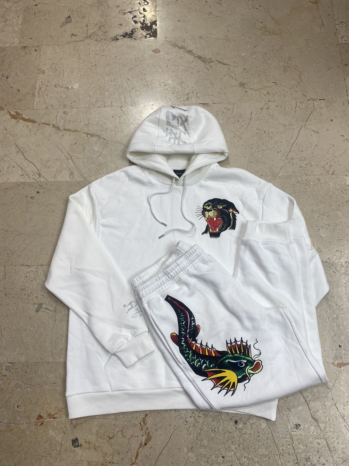 Designer × Ed Hardy × Streetwear Ed hardy tracksuit | Grailed