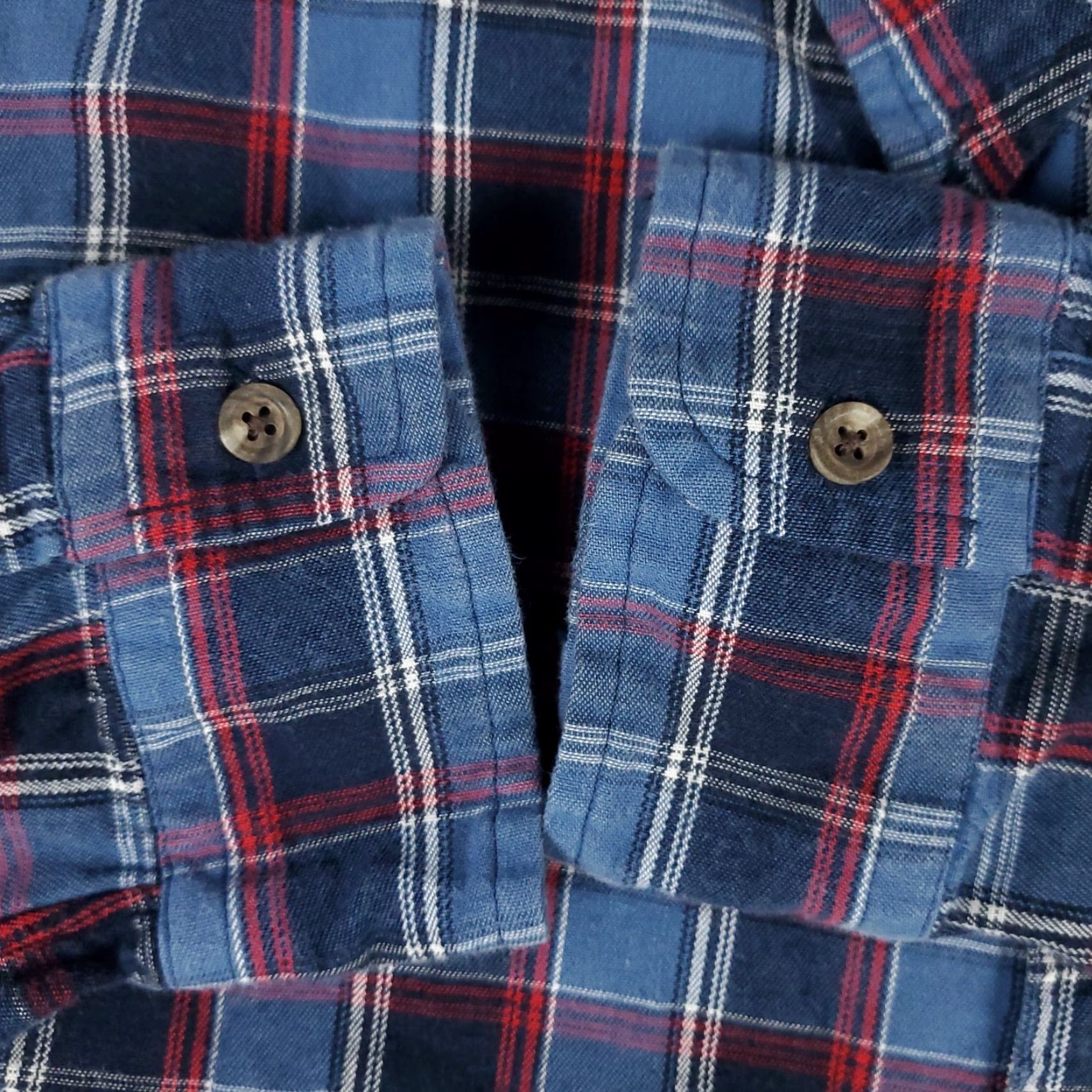 Ralph Lauren Ralph Lauren Shirt Large Blue Plaid Long Sleeve Button-Up Cotton Casual Mens Size US L / EU 52-54 / 3 - 4 Thumbnail