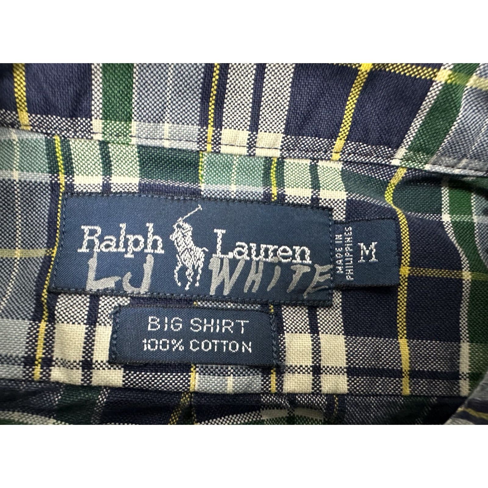 Ralph Lauren VINTAGE Ralph Lauren Shirt Men Medium BIG Oxford Oversized Plaid Button Down 90s Casual Business Size US M / EU 48-50 / 2 - 3 Thumbnail