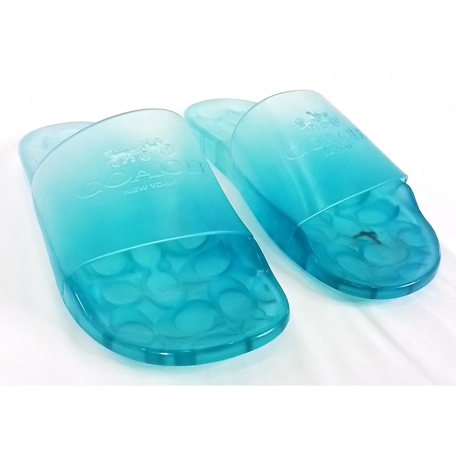 Coach Coach New York Ulyssa Women's Size 8 Jelly Slides Blue Size US 8 / IT 38 - 3 Thumbnail