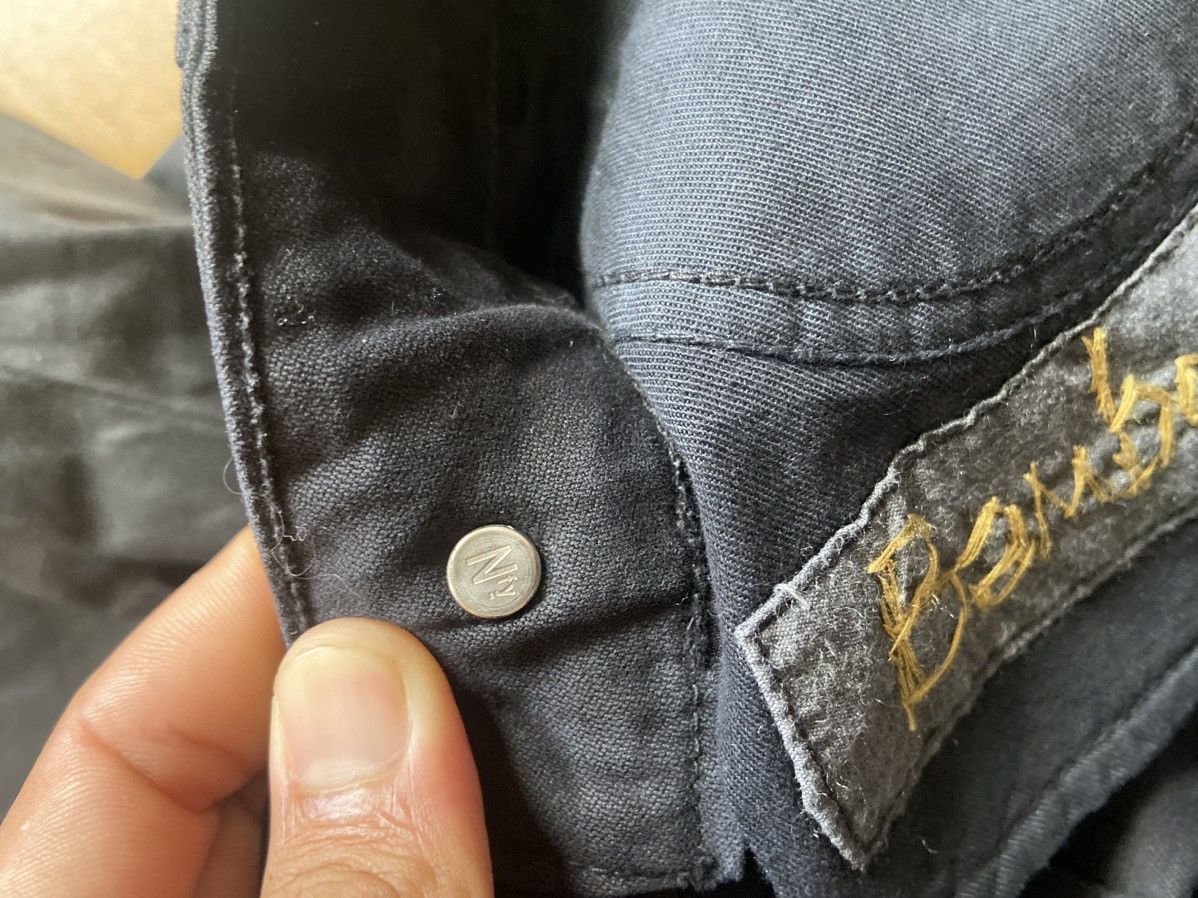 Designer × If Six Was Nine × Vintage NOTIFY BAMBOO ALL BLACK JEANS Size US 27 - 7 Thumbnail