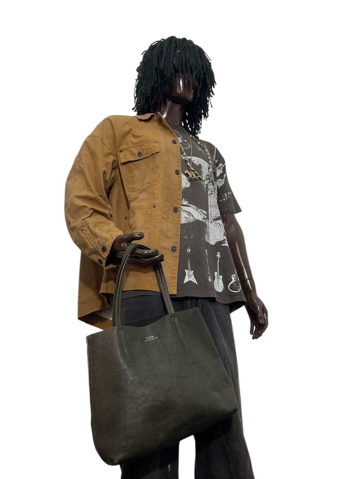 Genuine Leather Full Leather Plus Style Japan Tote Shoulder Bag 1🟩7 Size ONE SIZE - 5 Thumbnail