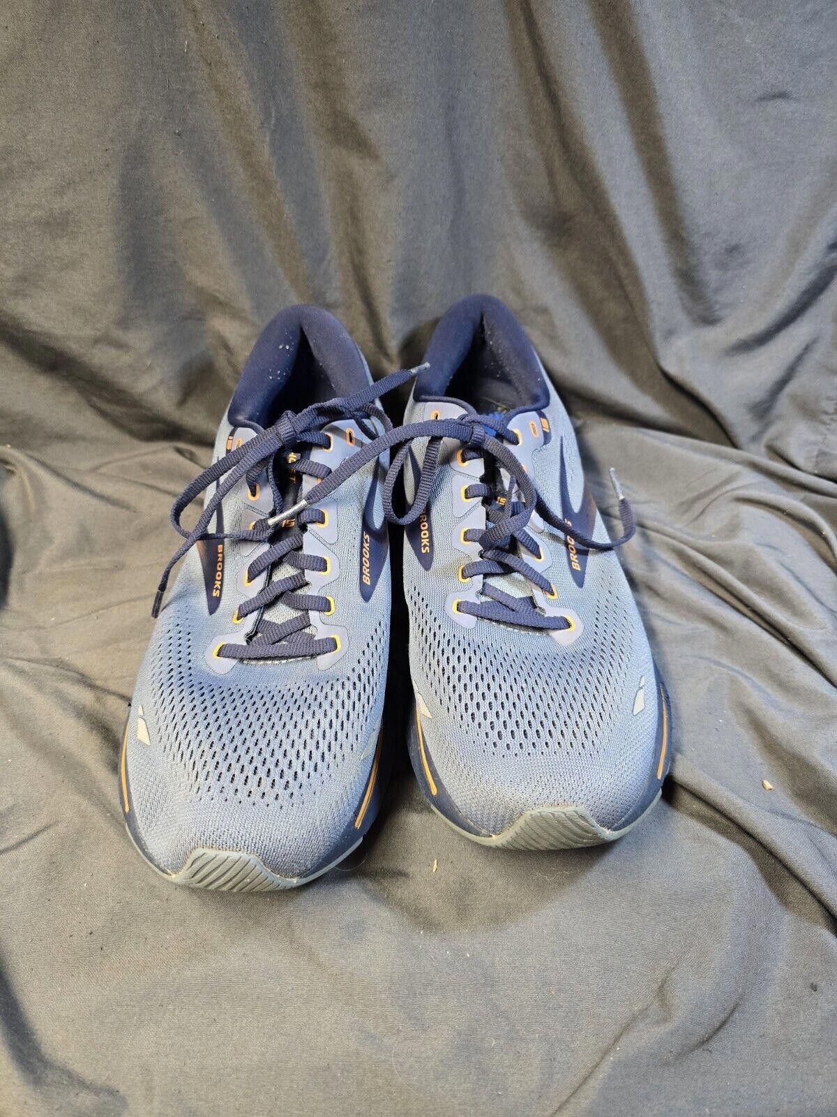 Brooks Brooks Mens Sz 11.5 Ghost 15 Gray Blue Shoes No Insoles Size US 11.5 / EU 44-45 - 2 Thumbnail