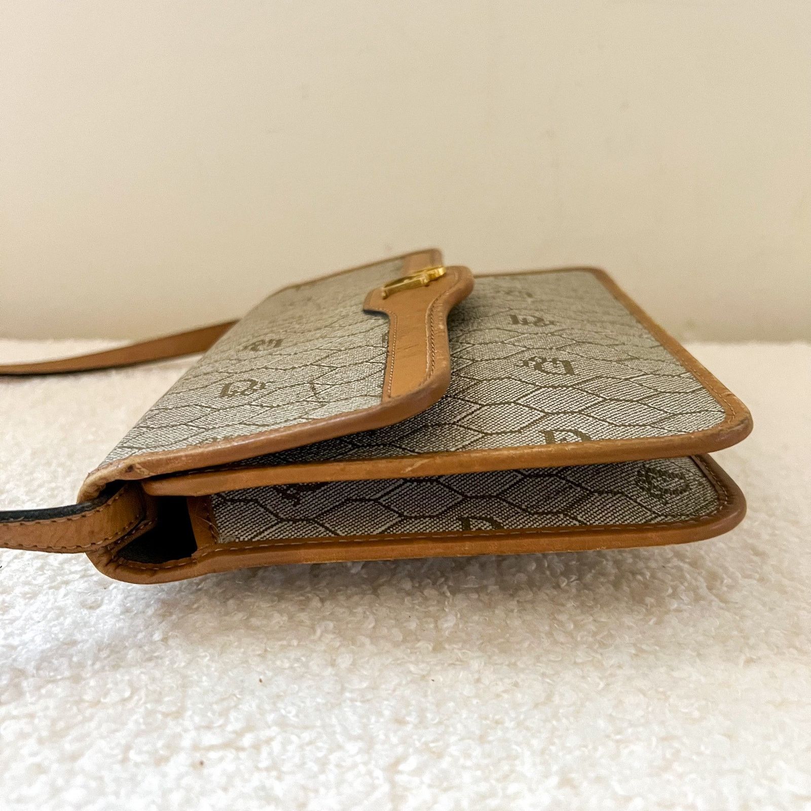 Dior DIOR Tan Honeycomb Crossbody / Shoulder Bag Size ONE SIZE - 6 Thumbnail