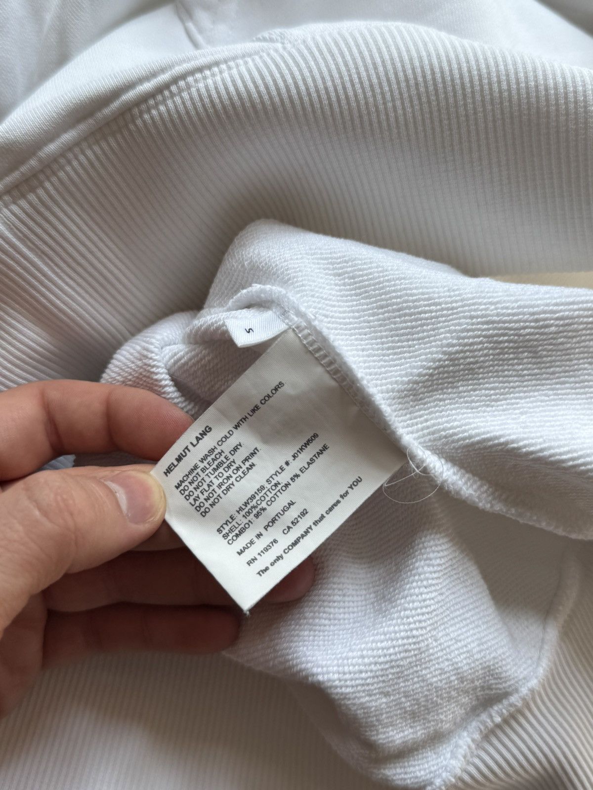 Helmut Lang Rare Helmut Lang white impress hoodie Small Designer Hype Size US S / EU 44-46 / 1 - 15 Thumbnail