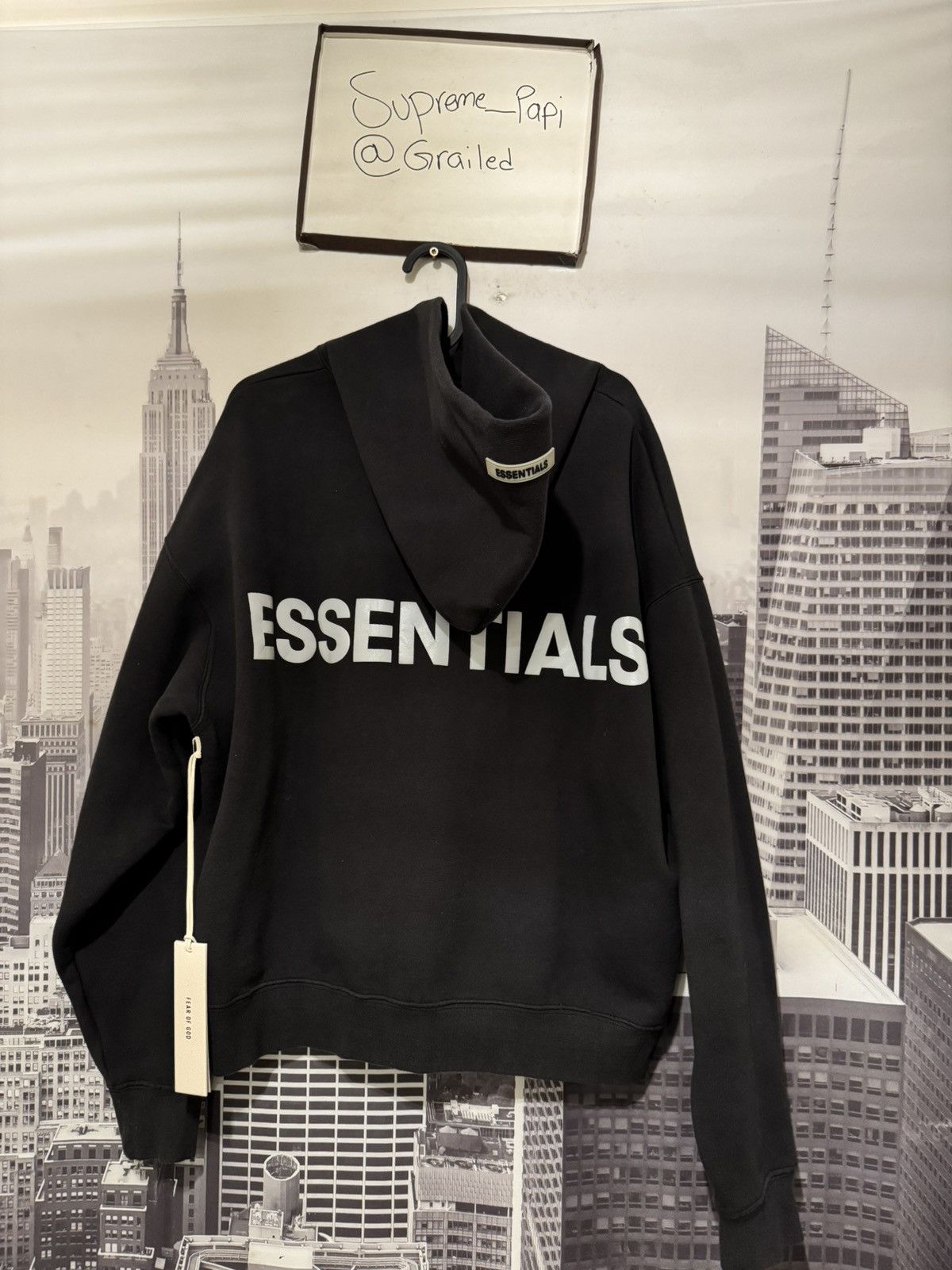 Fear of God 🔥Fear of God Essentials 3M Graphic Hoodie FW19 Black SZ S Size US S / EU 44-46 / 1 - 1 Thumbnail