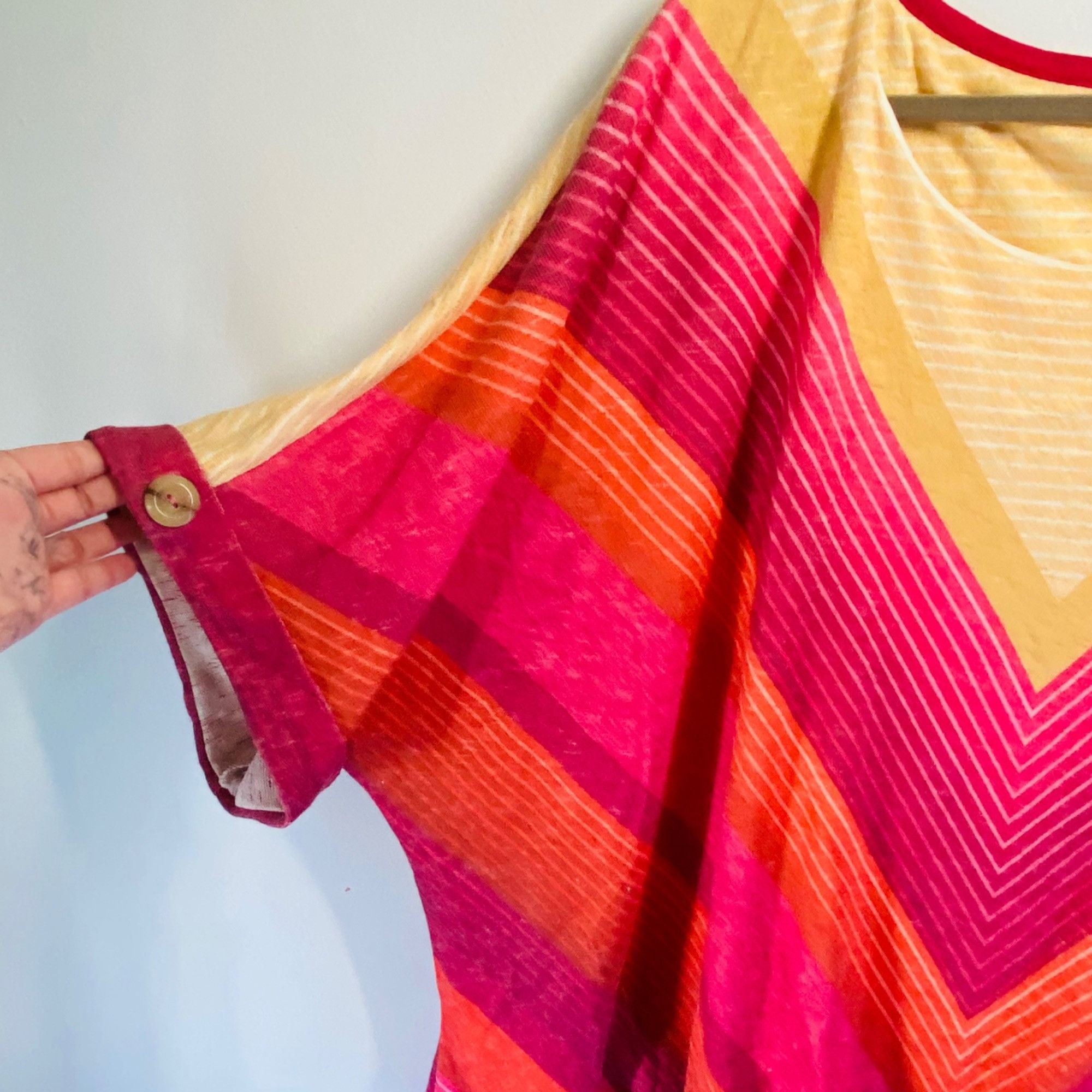 Other Chevron Print Plus Size Poncho Top 26/28 Size 4XL / US 24-26 - 3 Thumbnail
