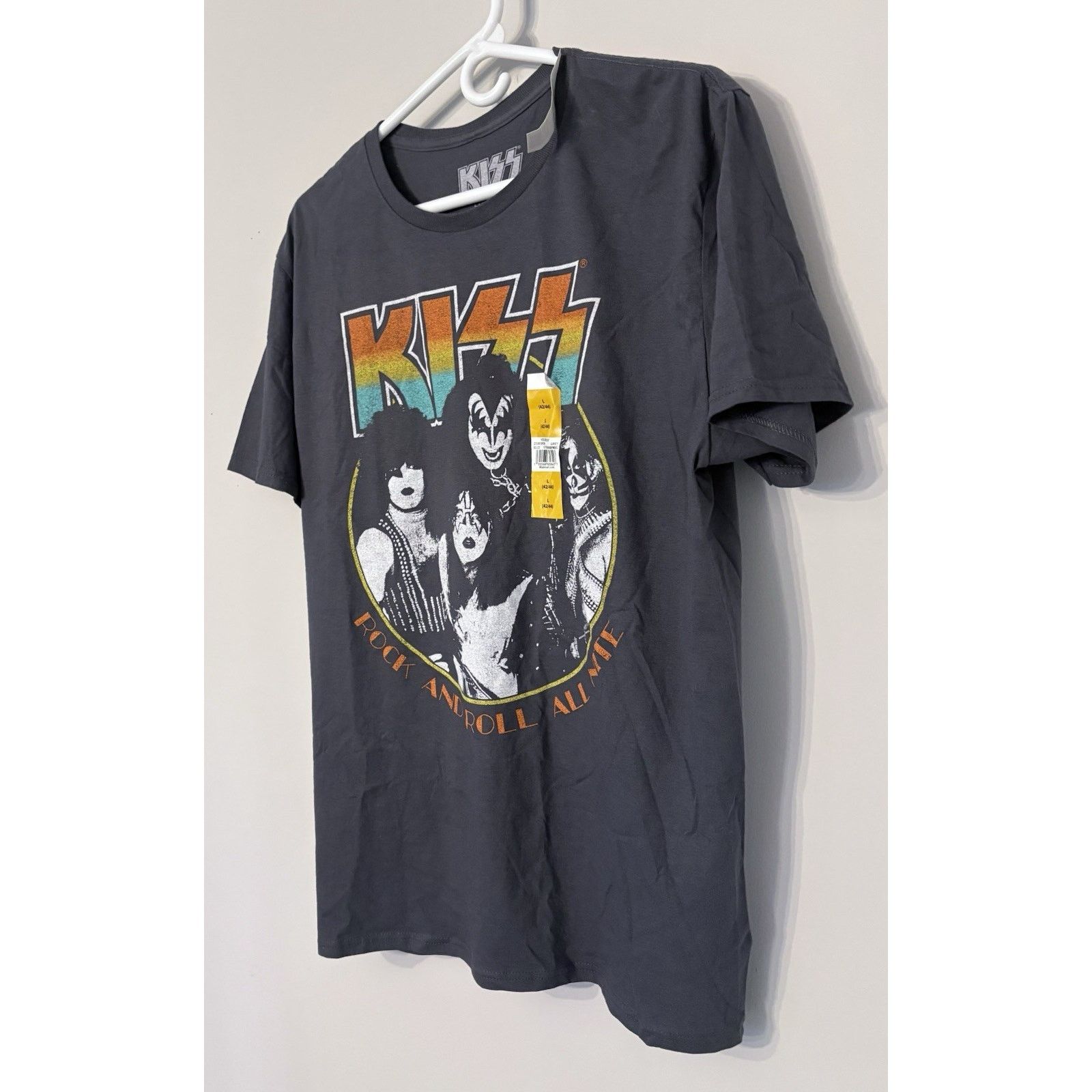 KISS Official Kiss Rock and Roll All Nite Unisex T-Shirt Black L Size US L / EU 52-54 / 3 - 2 Thumbnail