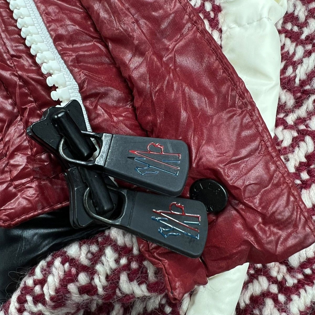 Moncler Grenoble Red Moncler Grenoble Penny Tweed Wool Down Jacket Size XS / US 0-2 / IT 36-38 - 22 Thumbnail