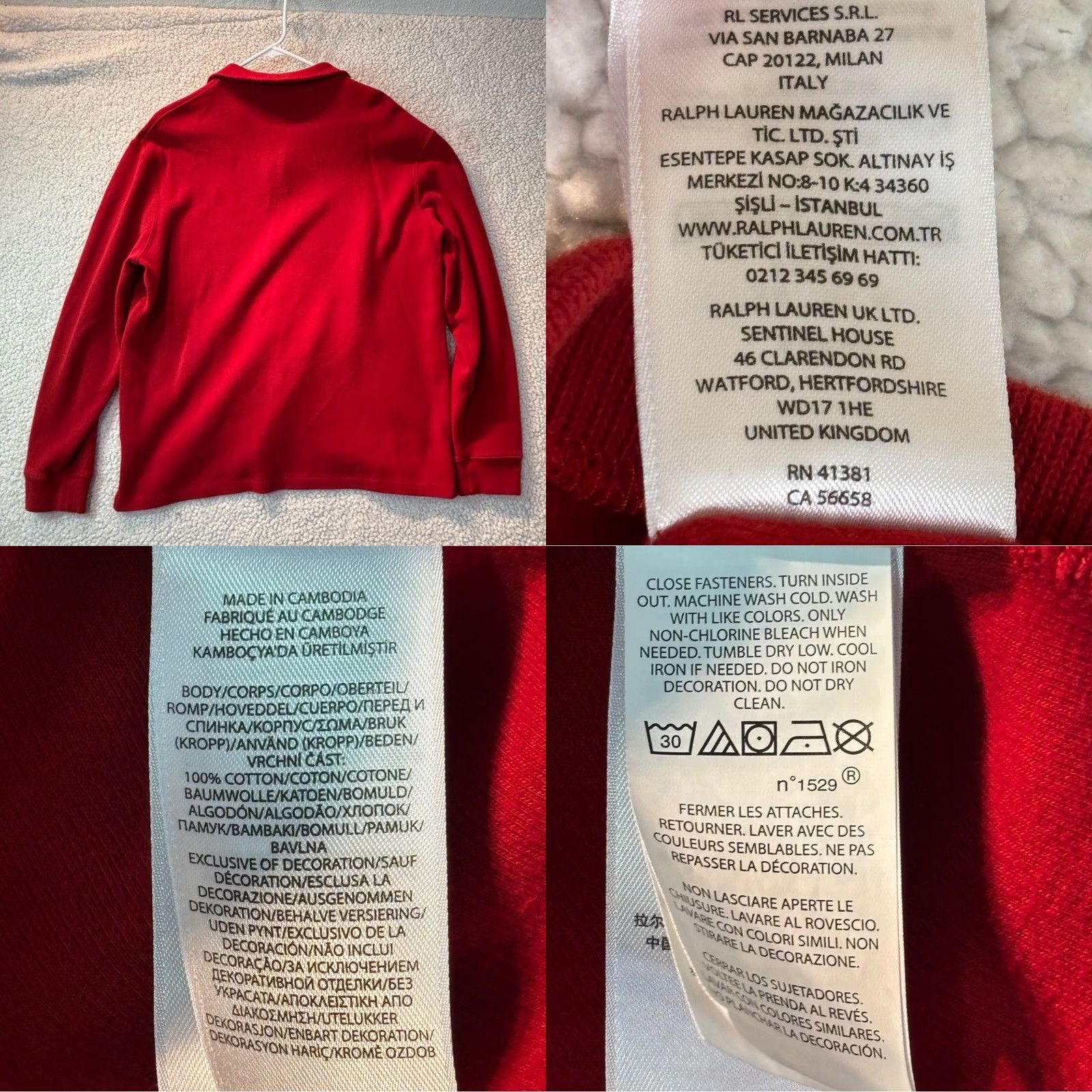 Polo Ralph Lauren Polo Ralph Lauren Polo Ralph Lauren Red 1/4 Zip Mock Neck Cotton Sweater Men’s XL Multi Pony Shirt Pullover Mens Red XL Polo Ralph Lauren Size US XL / EU 56 / 4 - 8 Thumbnail