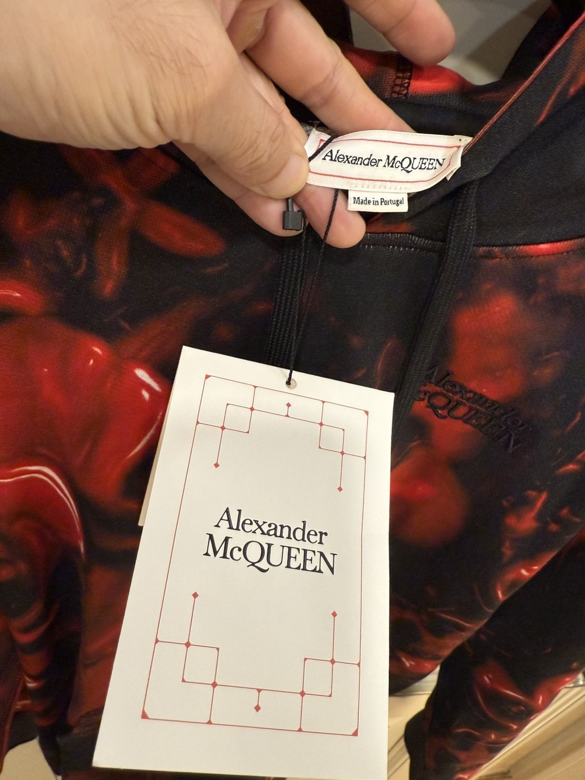 Alexander McQueen Floral print hoodie size M Size US M / EU 48-50 / 2 - 9 Thumbnail