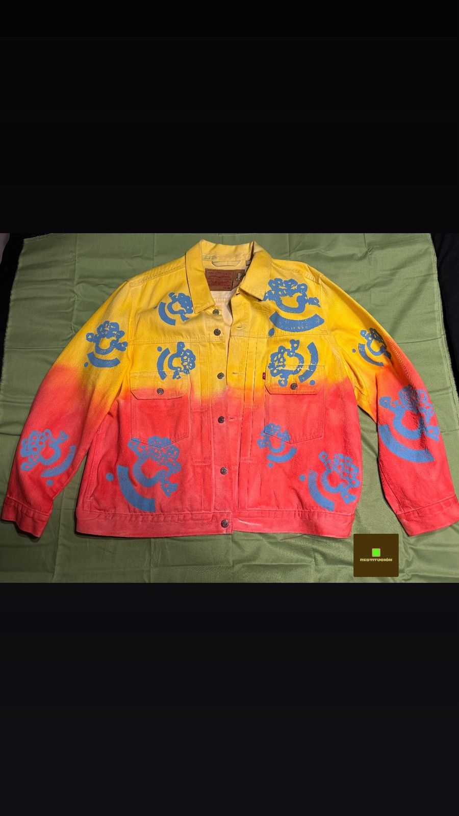 (B).Stroy × DENIM TEARS Denim tears x BSTROY denim jacket Size US XXL / EU 58 / 5 - 1 Thumbnail