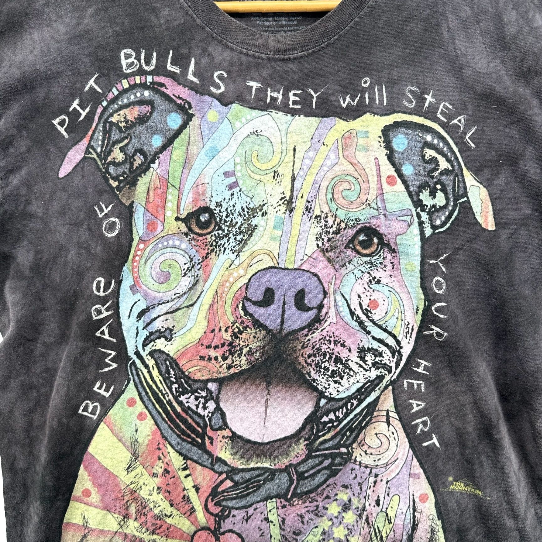 The Mountain The Mountain T-Shirt Black Men's XL Pitbull Dog Lover Graphics Crew Neck Short Sleeve Easy Care Cotton Graphic Print Modern Fit Boys? No. Size US XL / EU 56 / 4 - 3 Thumbnail