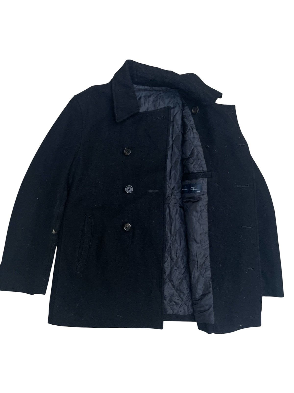 Ships Jet Blue SHIPS JET BLUE Wool Pea Coat - Inner Padded Lining Size US M / EU 48-50 / 2 - 4 Thumbnail