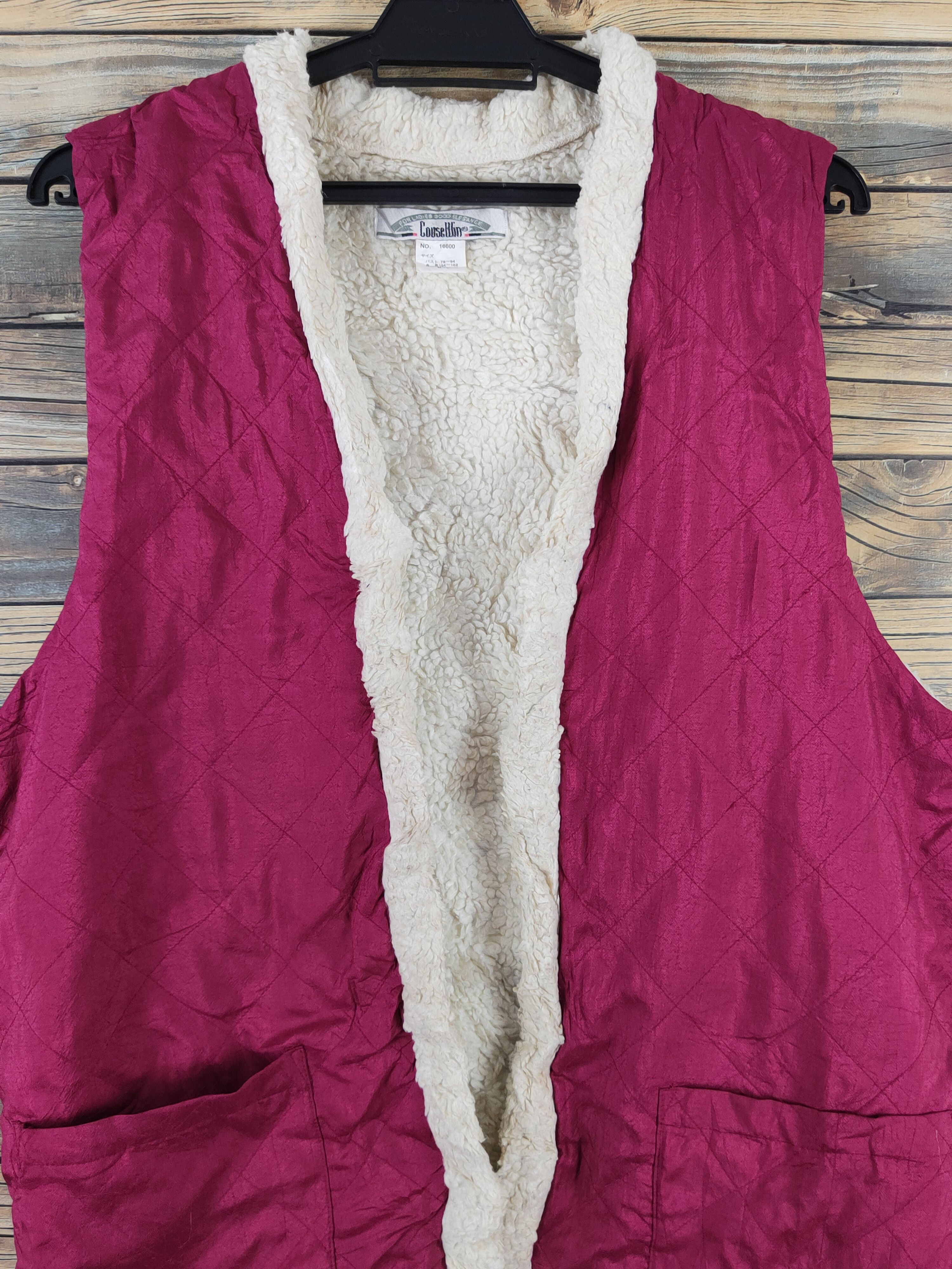 Japanese Brand × Vintage Vintage Mohair Furr fabric by Couse Win Berry Vests Size M / US 6-8 / IT 42-44 - 2 Thumbnail