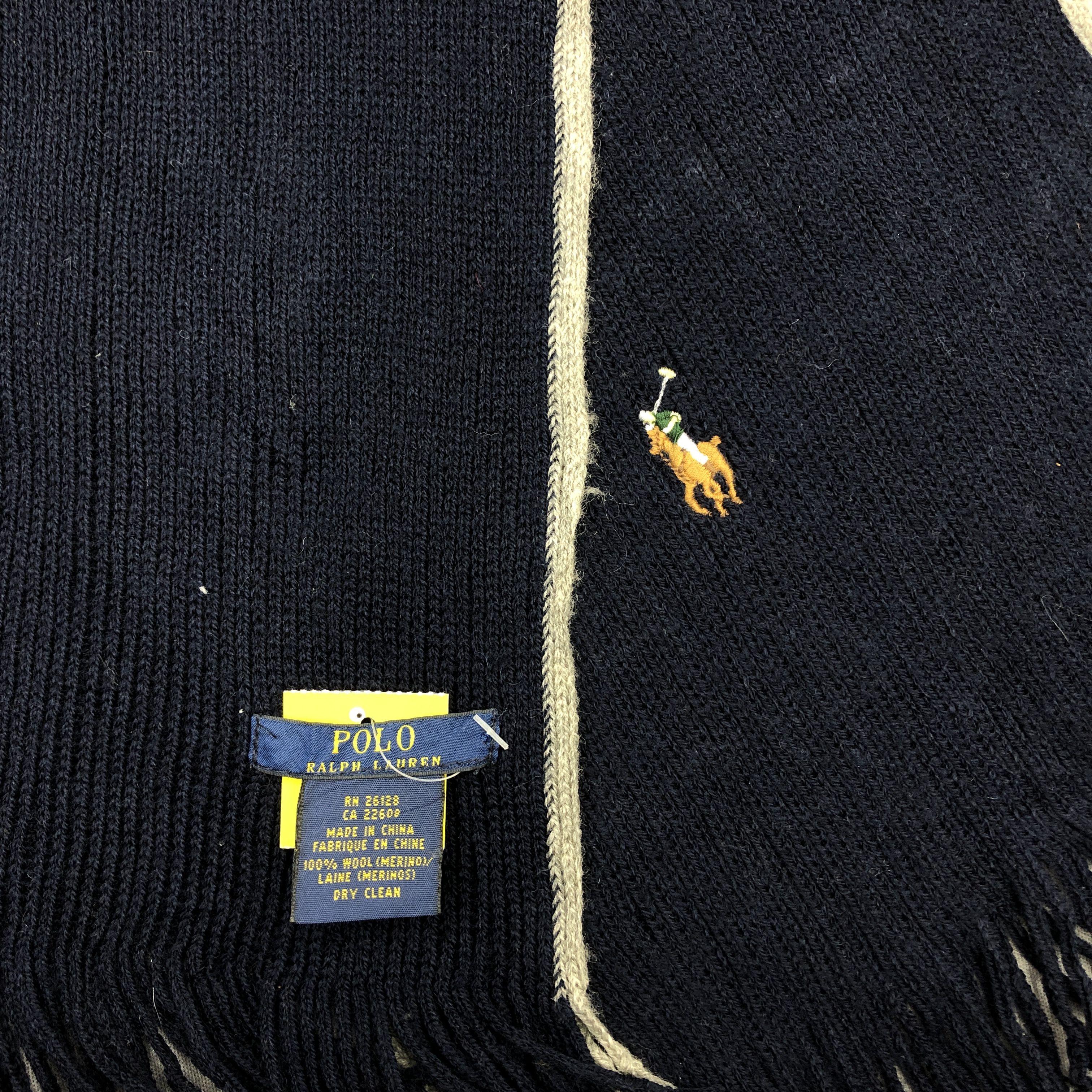 Polo Ralph Lauren Vintage Polo Ralph Luaren Scarf Muffler Knit Wool Scarves Size ONE SIZE - 4 Thumbnail