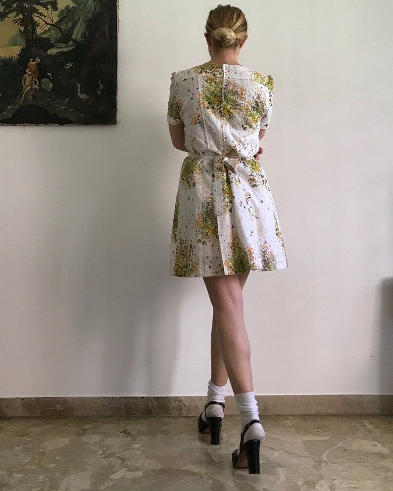 Vintage 50s Betty Barclay dress Size S / US 4 / IT 40 - 2 Thumbnail