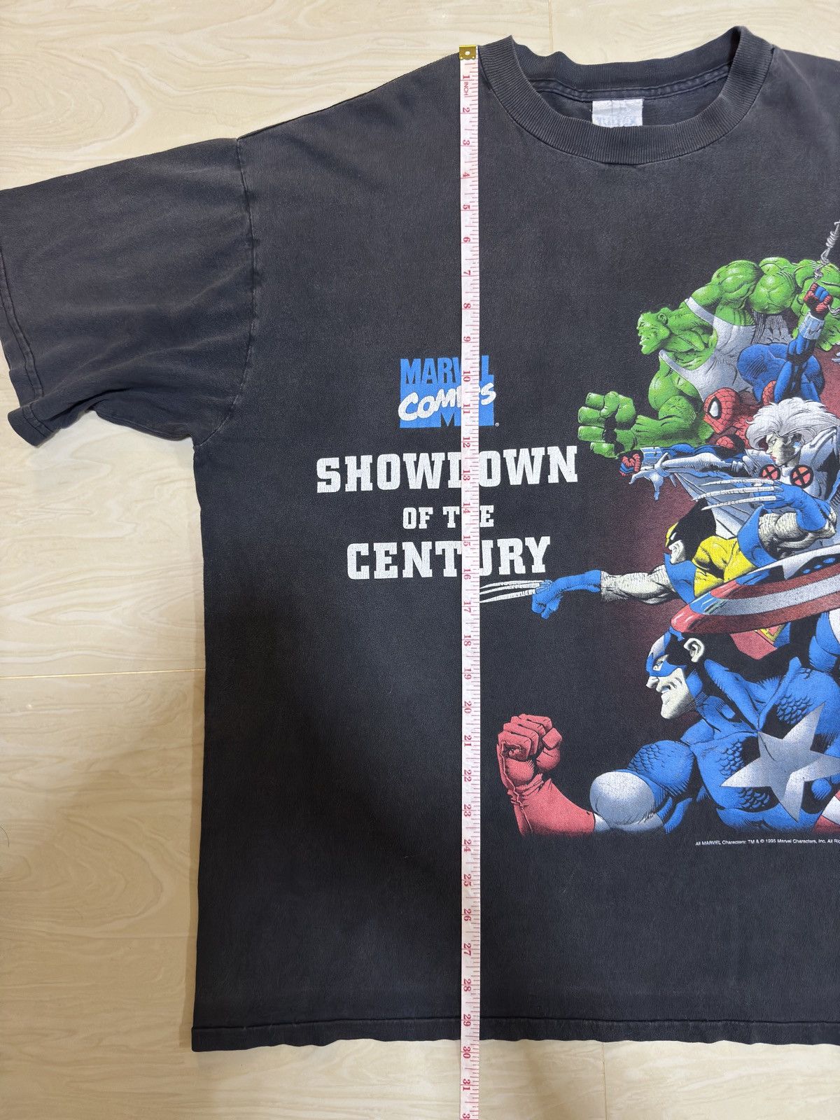 Marvel Comics Vintage marvel vs dc comic 1995 rare t shirt Size US XL / EU 56 / 4 - 7 Thumbnail
