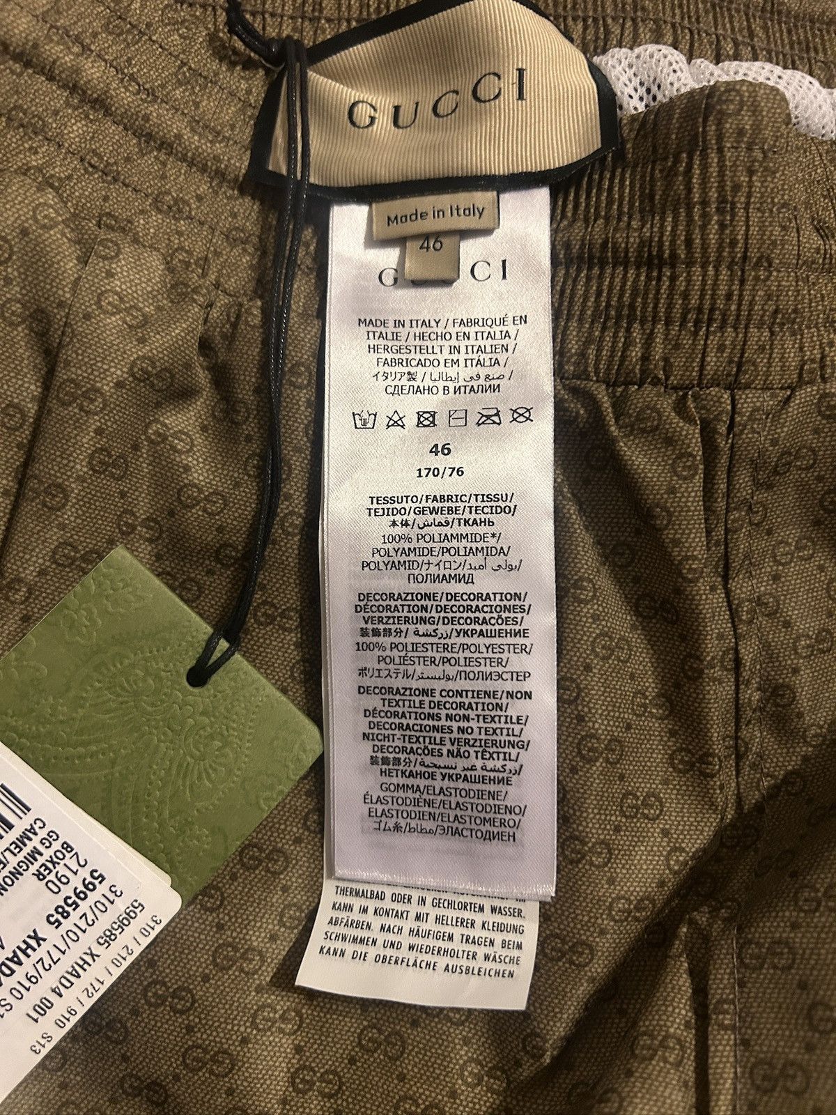 Gucci Gucci Waterproof Nylon Swim Shorts With GG size IT 46 Size US 32 / EU 48 - 6 Thumbnail