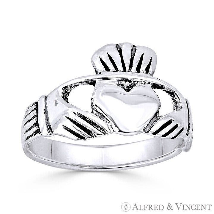 Other Irish / Celtic Claddagh Heart Ring in .925 Sterling Silver Size ONE SIZE - 1 Preview