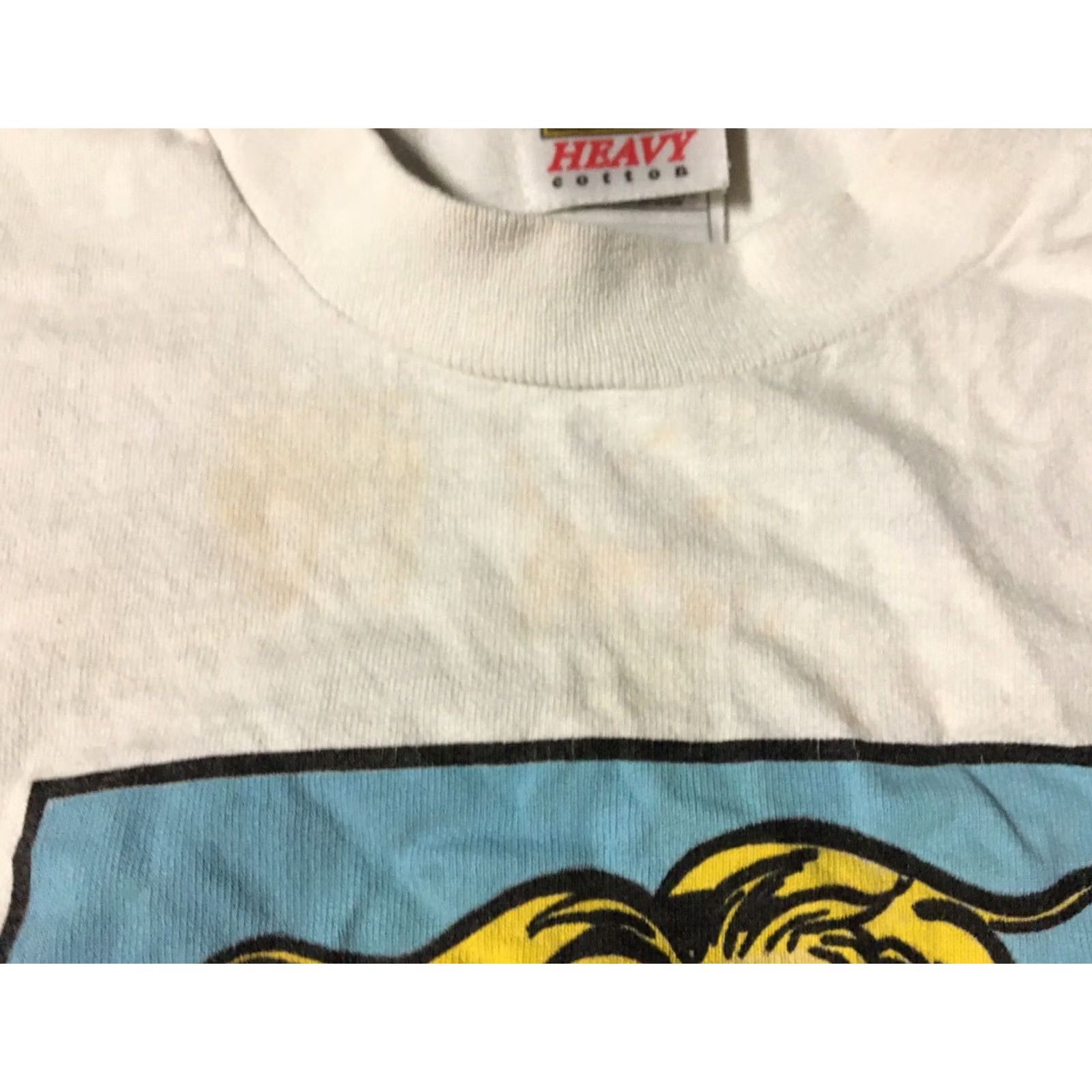 Fruit Of The Loom VINTAGE 90s Action Girl faded distressed shirt M White USA Shirt Mens Sleeveless Distressed Grunge Punk Anime Cartoon Art Fashion Size US M / EU 48-50 / 2 - 3 Thumbnail
