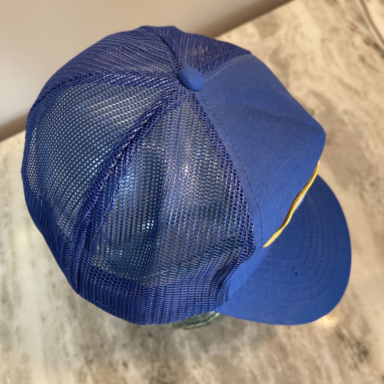 Vintage Vtg Trucker Hat Cap Snapback Blue Redi Serve Meat Food Patch Size ONE SIZE - 4 Thumbnail