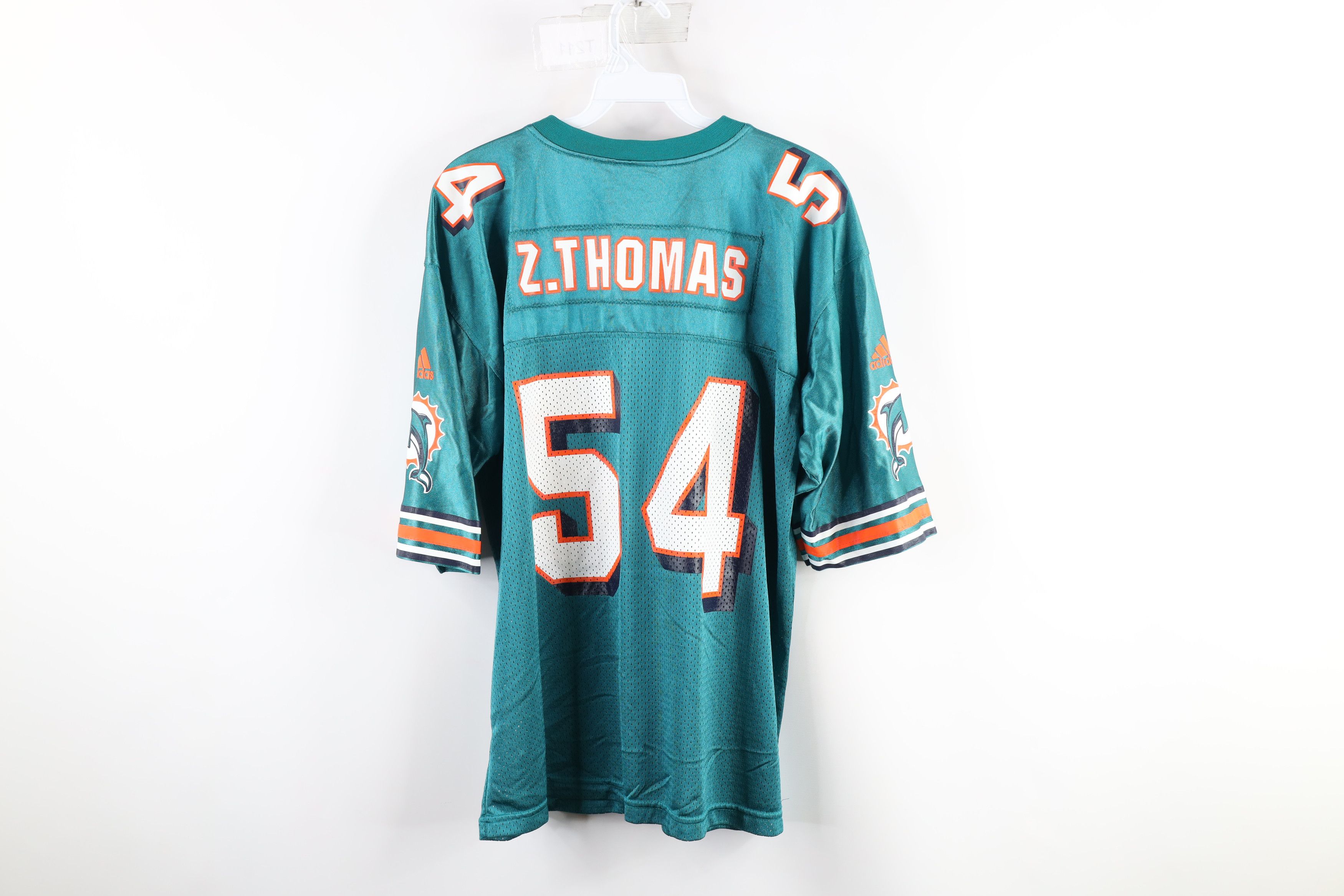 Adidas × Vintage Vintage 90s Adidas Miami Dolphins Football Jersey Teal Size US S / EU 44-46 / 1 - 6 Thumbnail