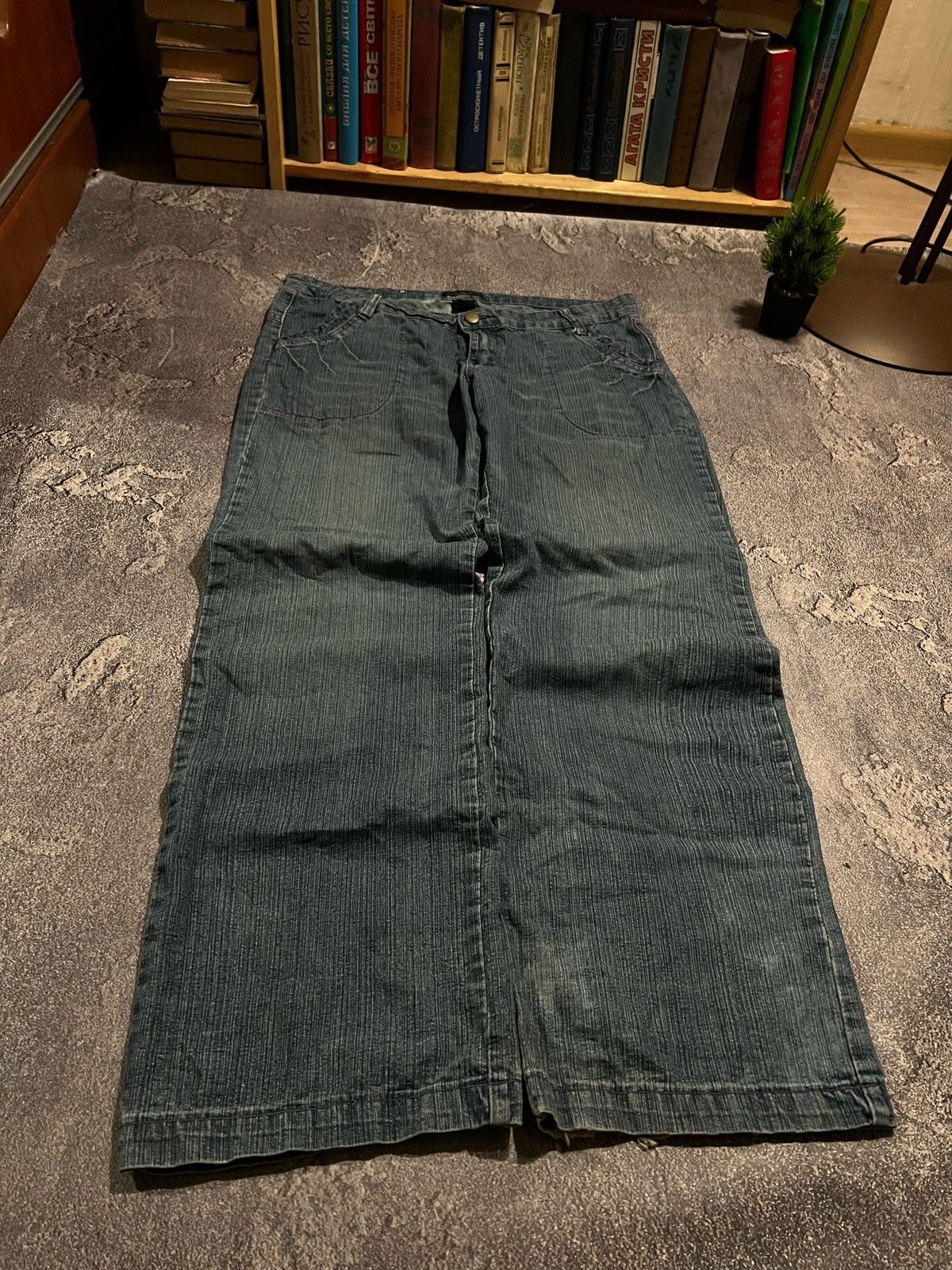 Vintage RARE Balenciaga Style Baggy Glamour Jeans / Archive Y2K Size US 36 / EU 52 - 1 Thumbnail