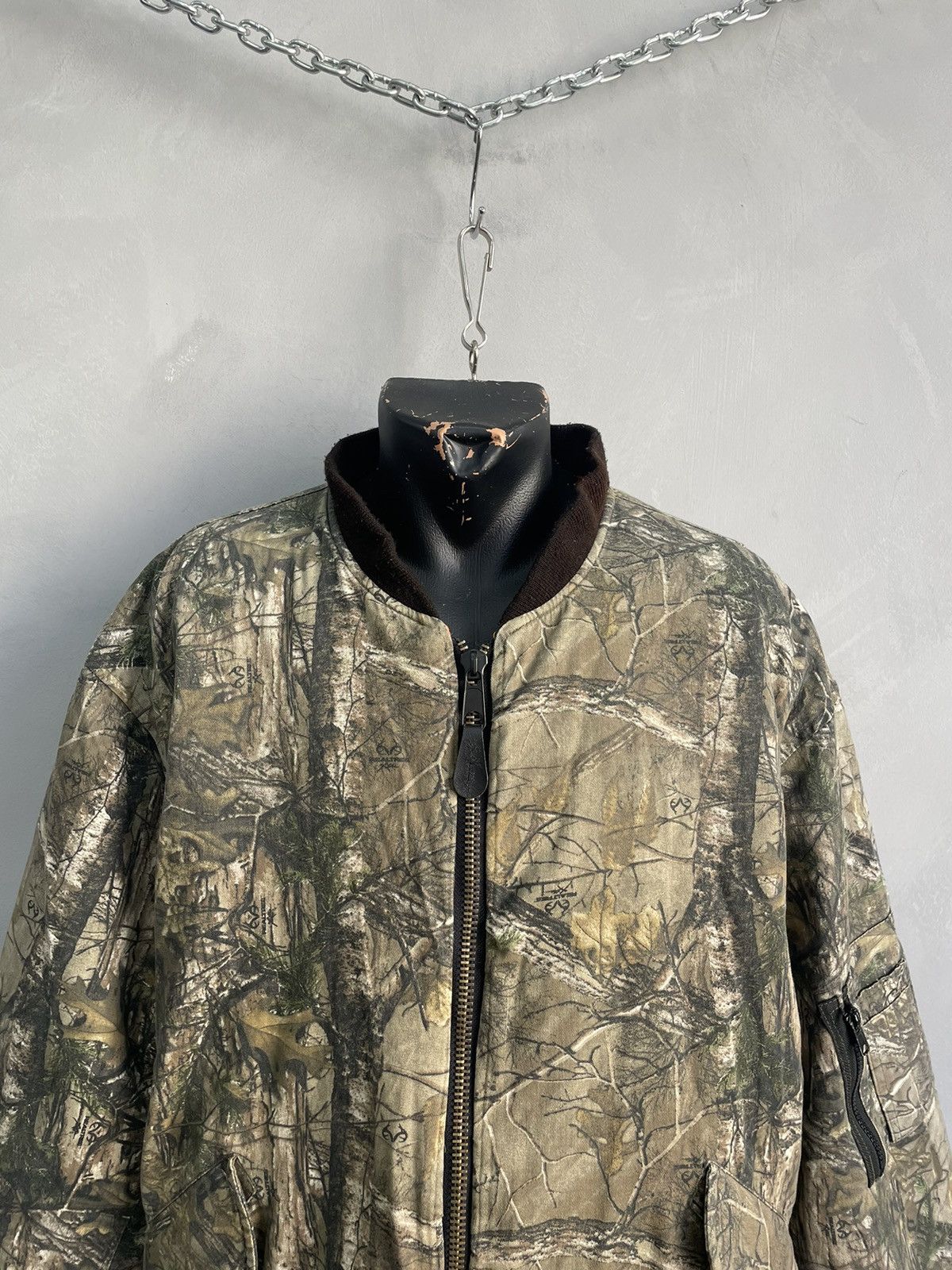 Realtree Real tree bomber Ma 1 jacket Balenciaga style y2k raf simons Size US XL / EU 56 / 4 - 2 Thumbnail