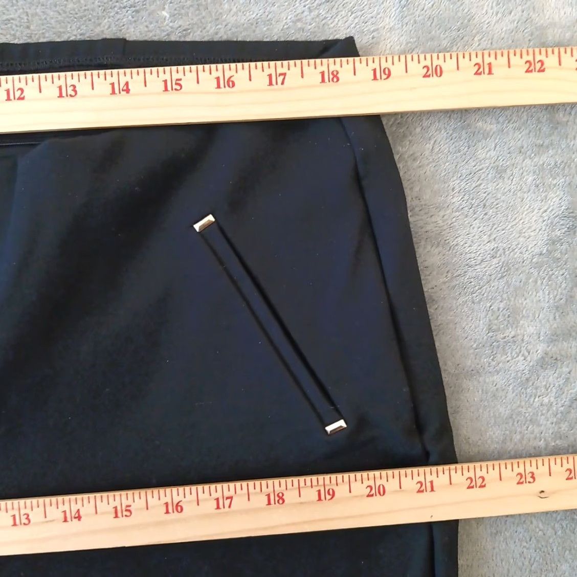 Vintage Chico's Pants Womens 16 Black Ankle Pull On Stretch Elastic Waist Straight Inseam 25in Flat Front Size 38" / US 16 / IT 52 - 3 Thumbnail