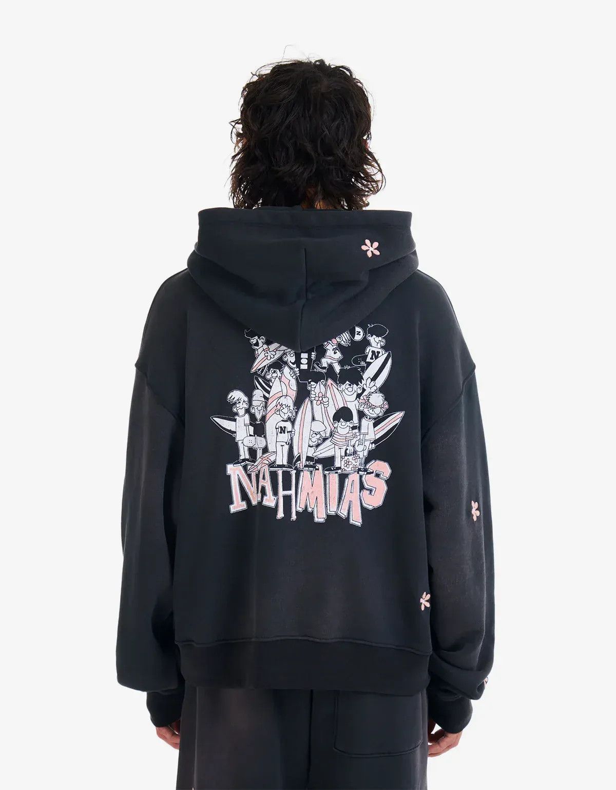 Nahmias Nahmias Black Flower Groms Zip Up Hoodie Size US XS / EU 42 / 0 - 3 Thumbnail