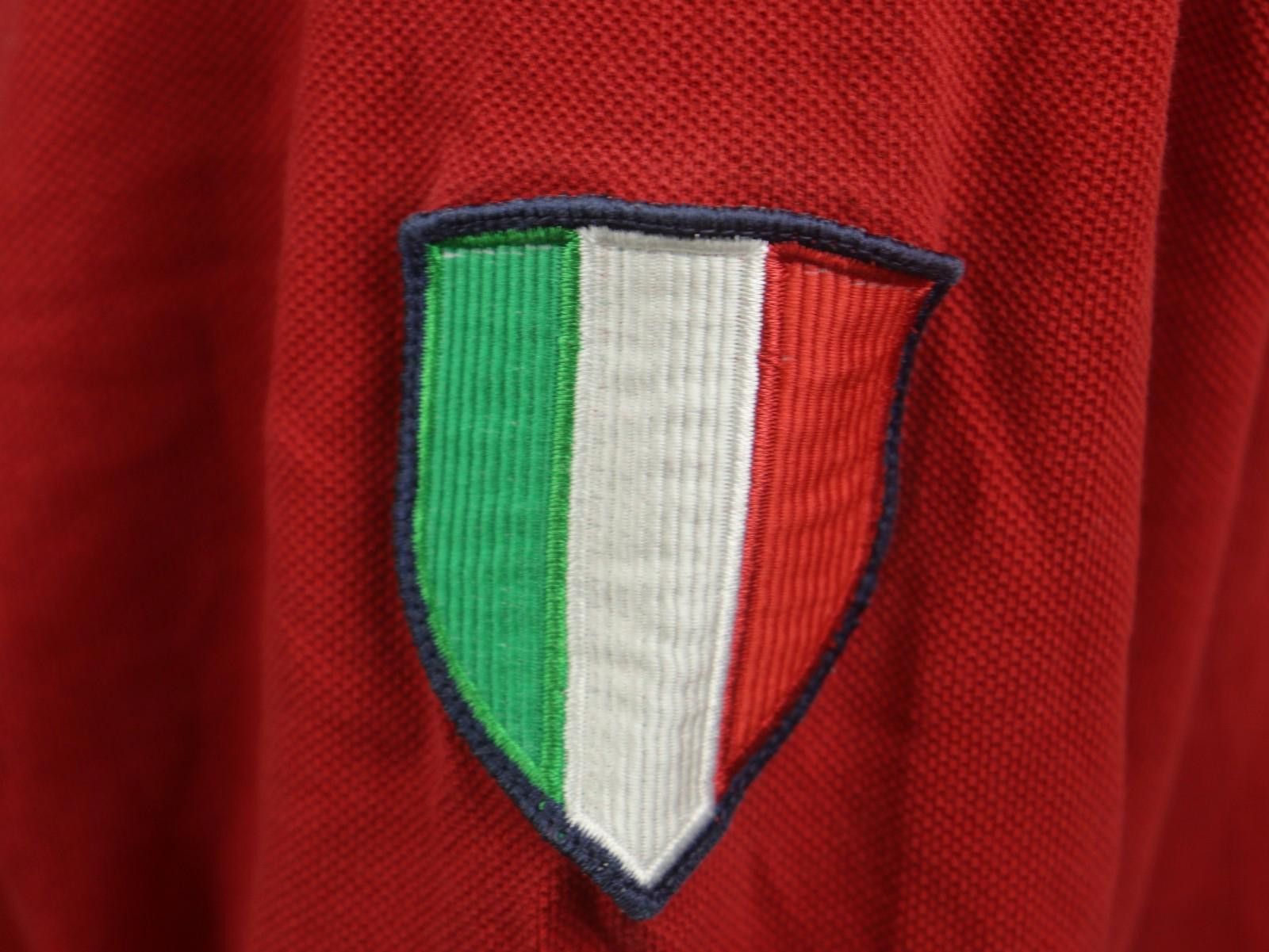 Designer Frecce Tricolori Red Patch Logo Cotton Polo Shirt Size M Size US M / EU 48-50 / 2 - 8 Thumbnail