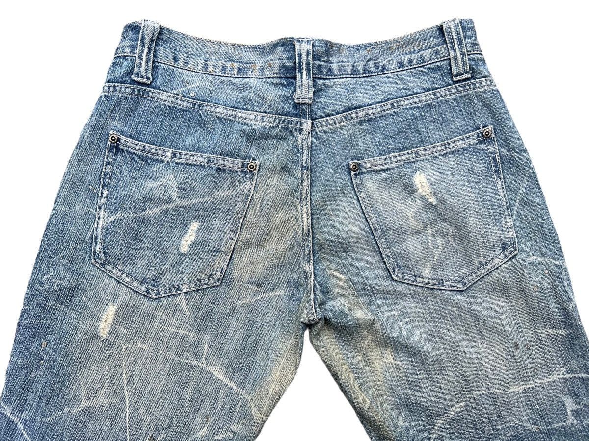 Japanese Brand Nylaus Japan Distressed Lowrise Flare Denim Jeans 34x31 Size US 34 / EU 50 - 8 Thumbnail