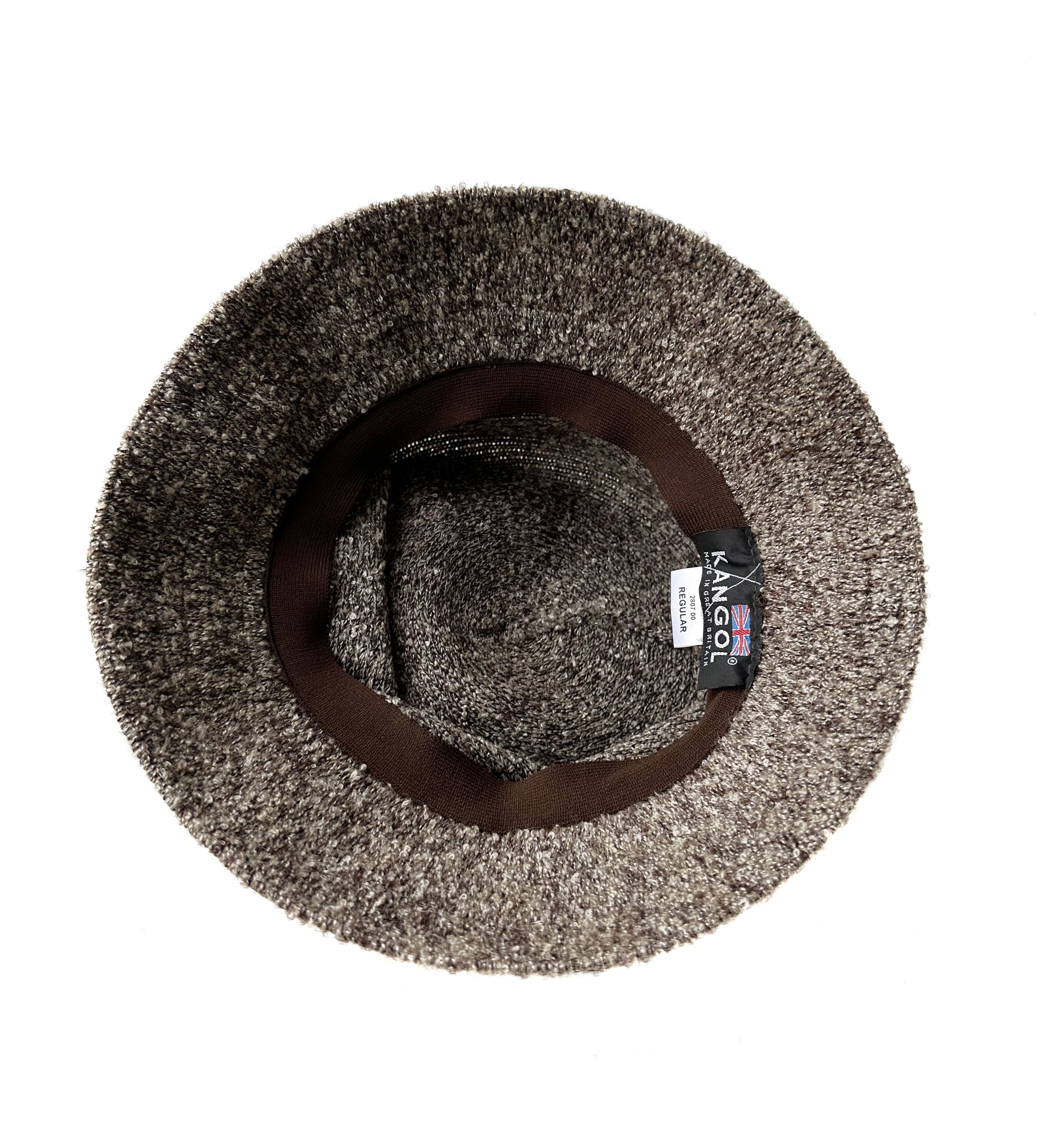 Kangol Kangol brown melange Marl mix regular bucket hat Size ONE SIZE - 3 Thumbnail