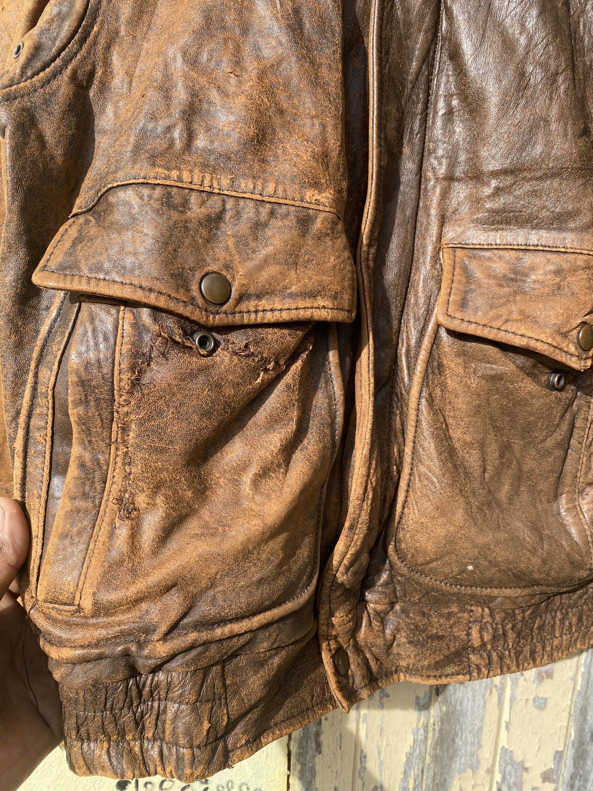 Harley Davidson × Vintage Vintage harley davidson motorcycle leather jacket Size US M / EU 48-50 / 2 - 19 Thumbnail