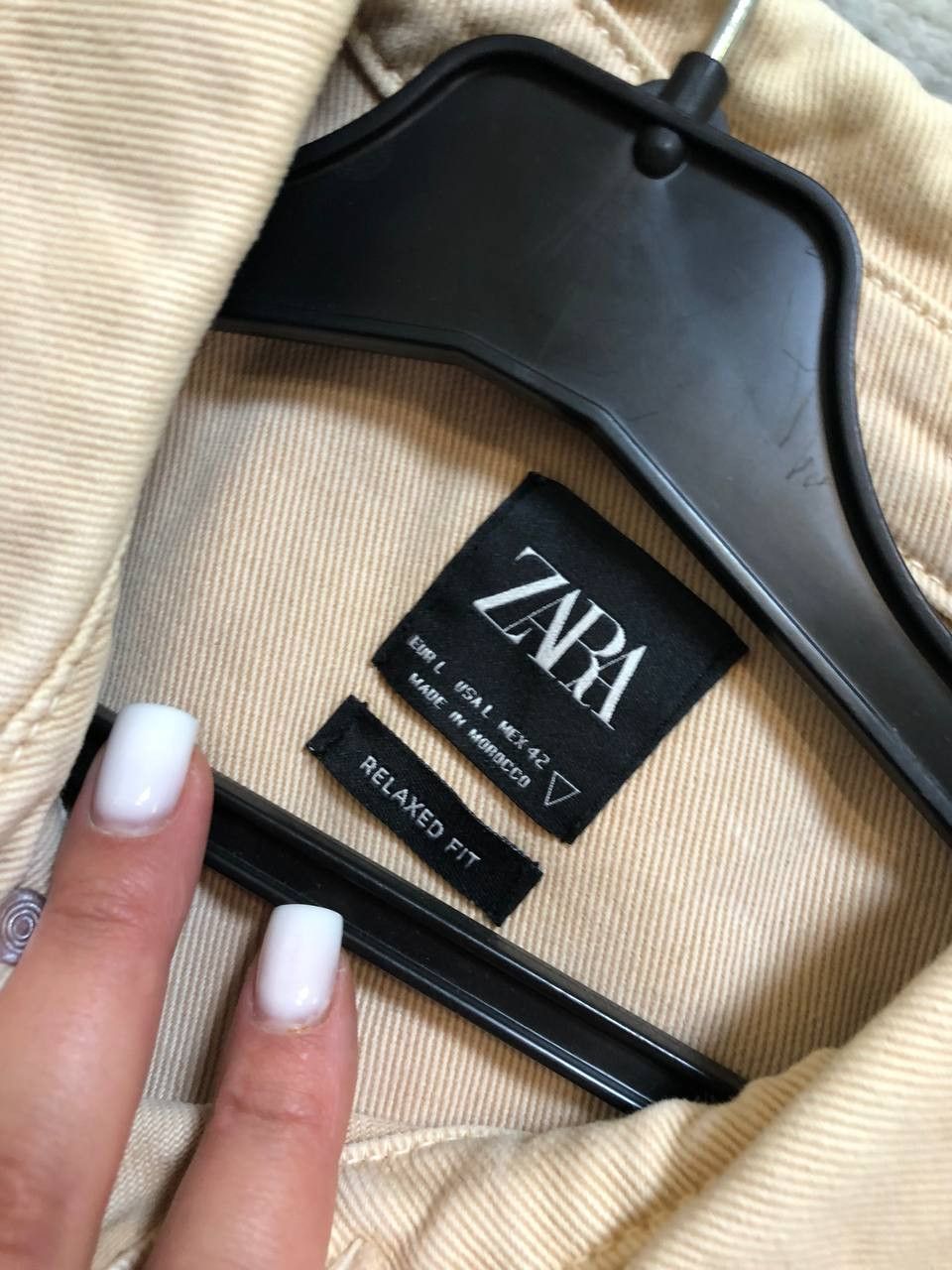 Zara Zara Beige denim shirt Size US XL / EU 56 / 4 - 4 Thumbnail