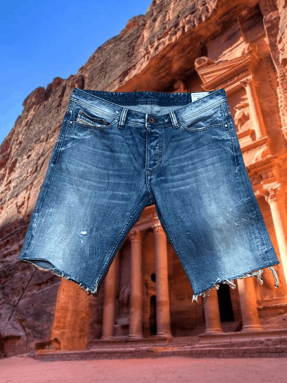 Diesel Vintage Shorts denim Y2K DIESEL VIKER streetwear Size US 34 / EU 50 - 1 Thumbnail