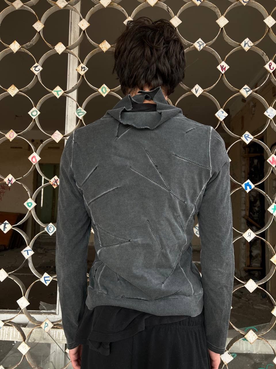 If Six Was Nine × Vintage Vintage Y2K Scar Owens Style Patchwork Zip Up Hoodie Size US S / EU 44-46 / 1 - 15 Thumbnail