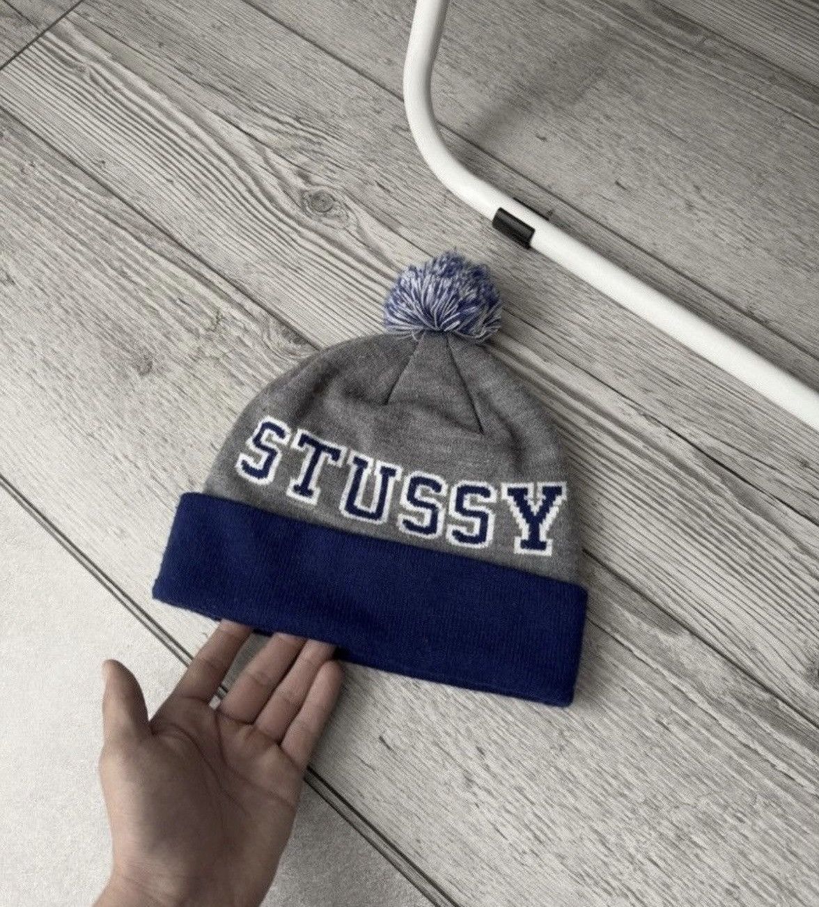 Stussy × Vintage Vintage Stussy Big logo Winter Beanie Hat Size ONE SIZE - 2 Thumbnail