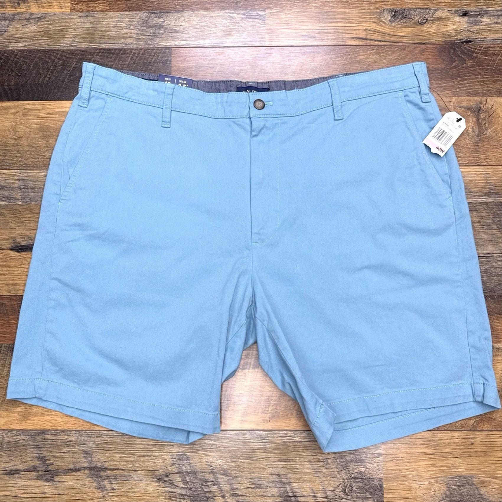 Nautica Nautica Deck Short Adult 40 Blue High Rise Classic Fit Stretch Chino Casual Size US 40 / EU 56 - 2 Thumbnail
