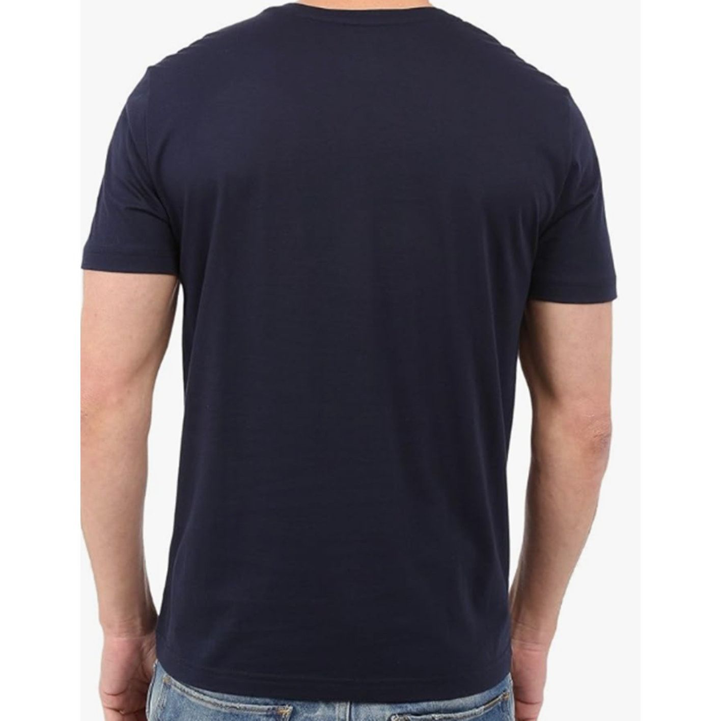 Lacoste Lacoste Men's Jersey Pima Reg Fit V Neck T-Shirt Navy Blue S Size US S / EU 44-46 / 1 - 3 Thumbnail