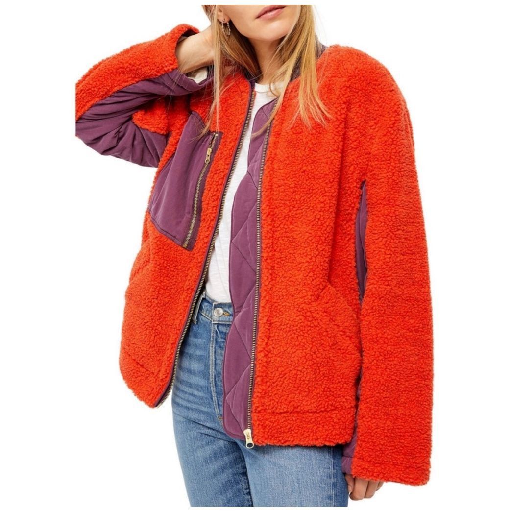 Free People NWT Free People We The Free Rivington Sherpa Jacket Desert W Size S / US 4 / IT 40 - 1 Thumbnail