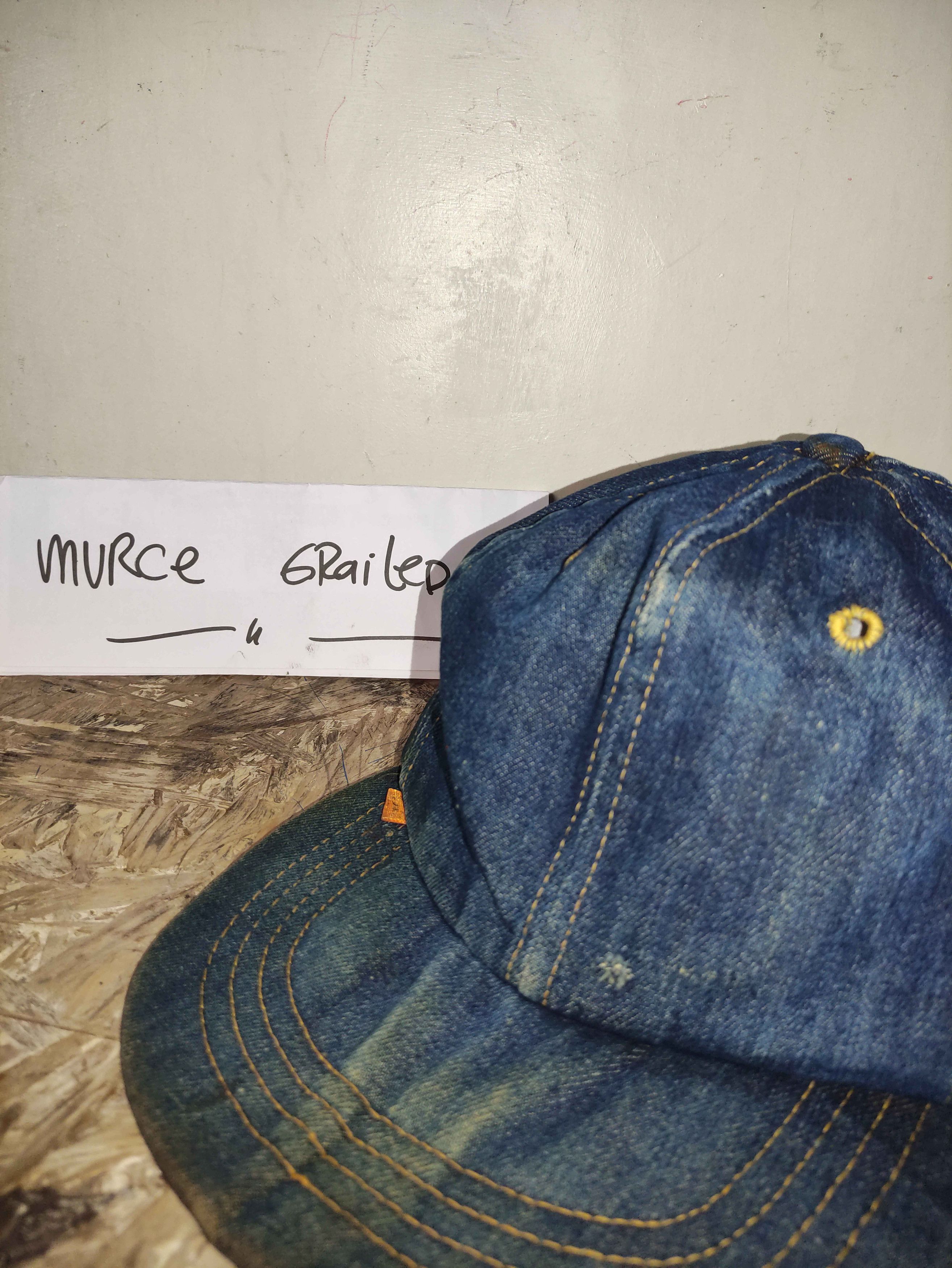 Levi's Vintage Levis Hat Denim 70s Leather Patch Cap Size ONE SIZE - 3 Thumbnail