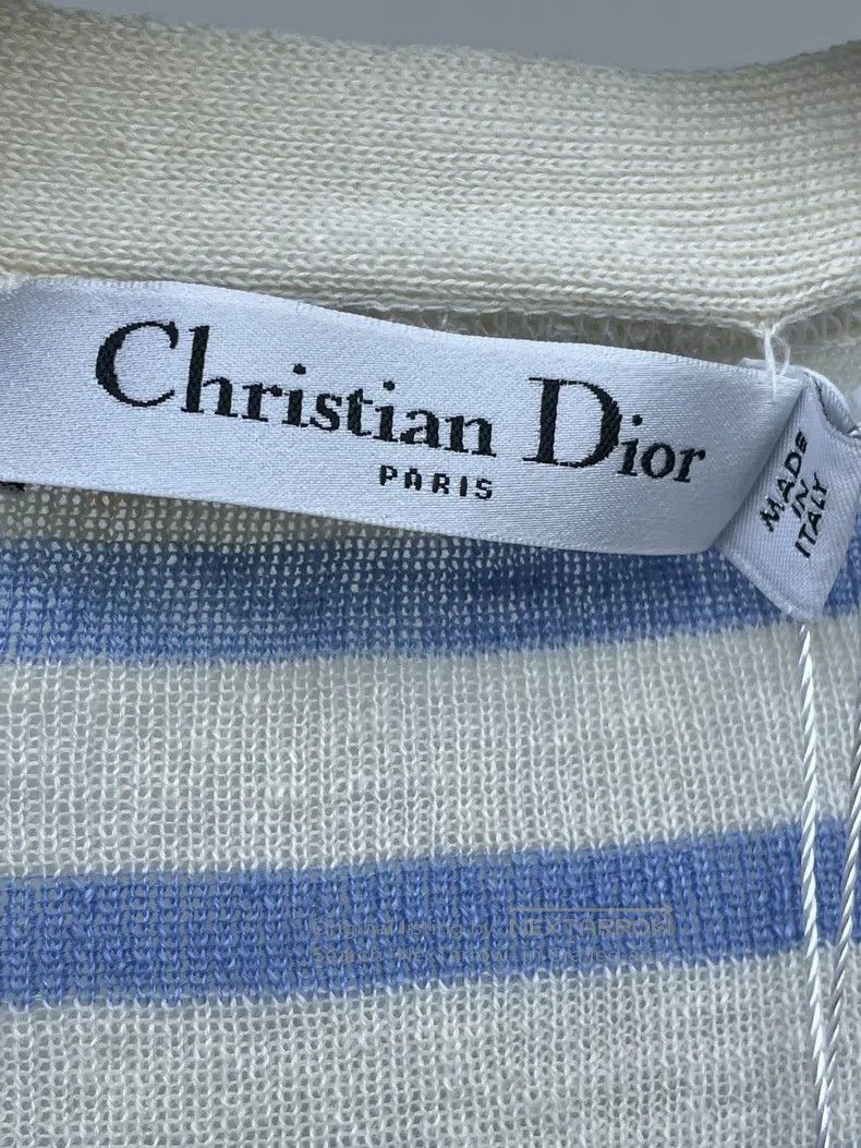 Dior Dior Blue and white striped knitted cardigan coat Size XS / US 0-2 / IT 36-38 - 5 Thumbnail