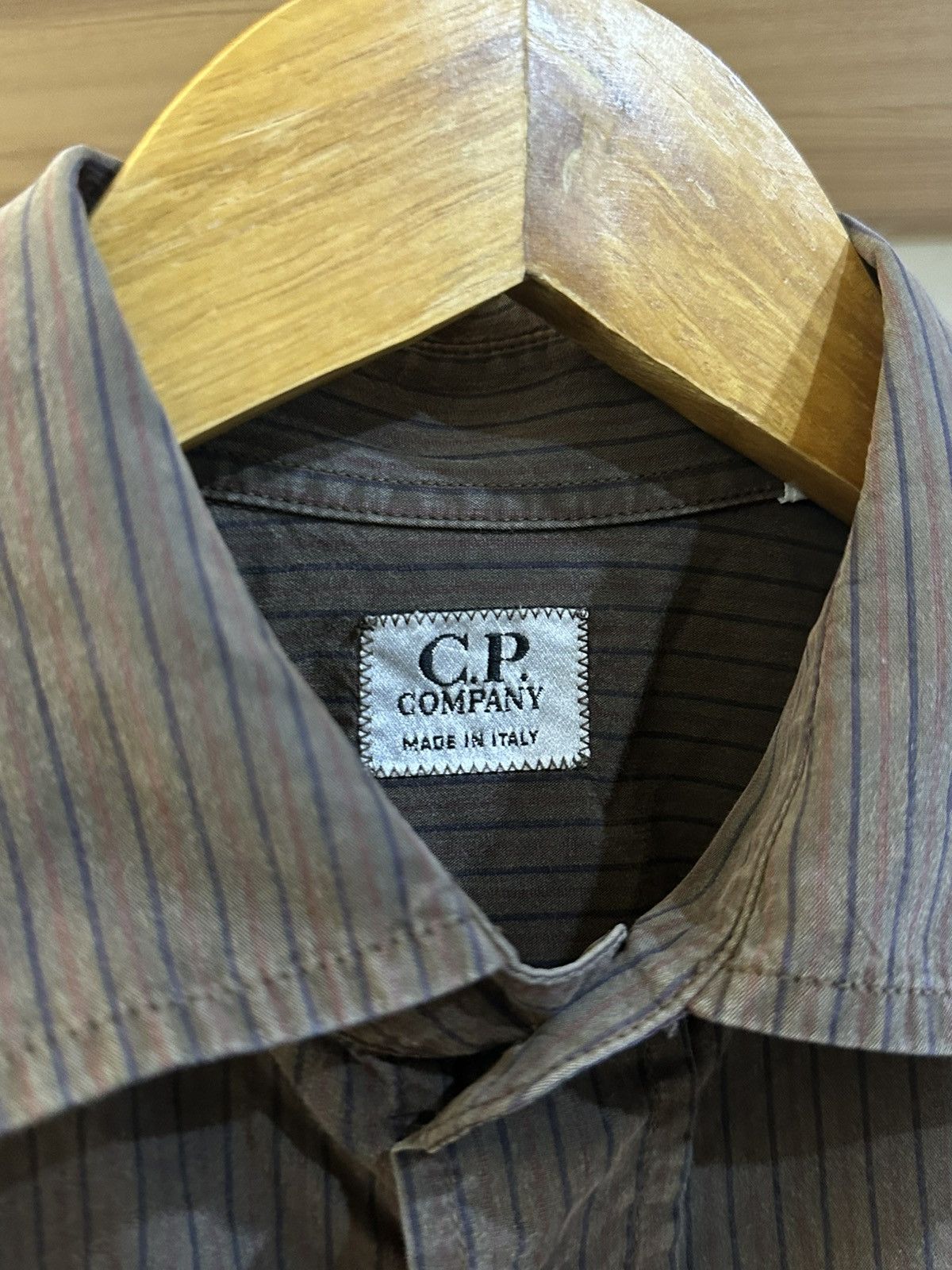 C.P. Company 1990 - C.P. Company Made In Italy Stripes Button Up Shirt Size US M / EU 48-50 / 2 - 12 Thumbnail