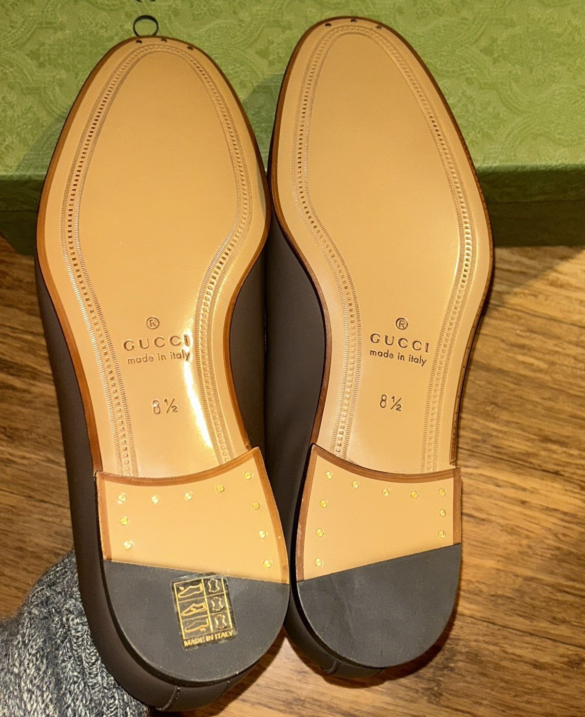 Gucci Gucci Horsebit Logo Loafer Leather Upper and Sole Moccasin Size US 8.5 / EU 41-42 - 8 Thumbnail